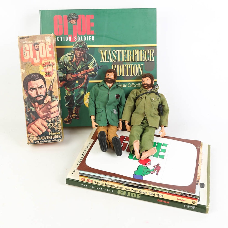 G. I. Joe Collection Featuring Action Figures, Collector Books, More