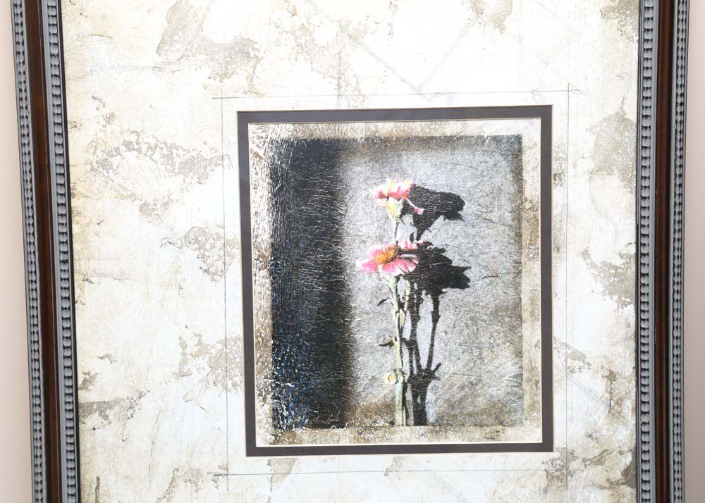 Framed Offset Lithographs of Flowers