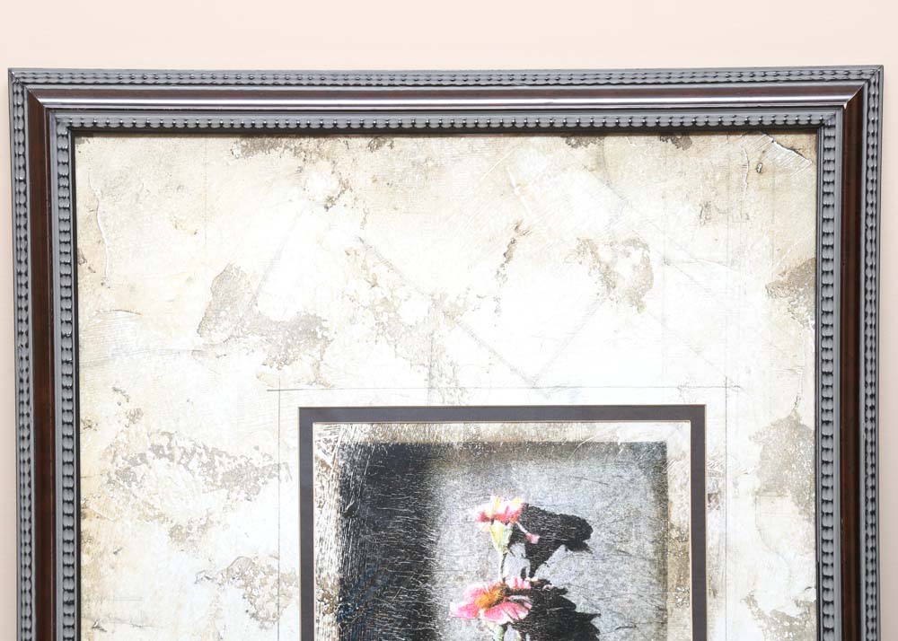 Framed Offset Lithographs of Flowers