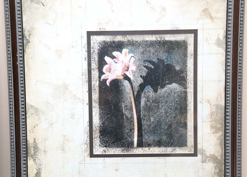 Framed Offset Lithographs of Flowers