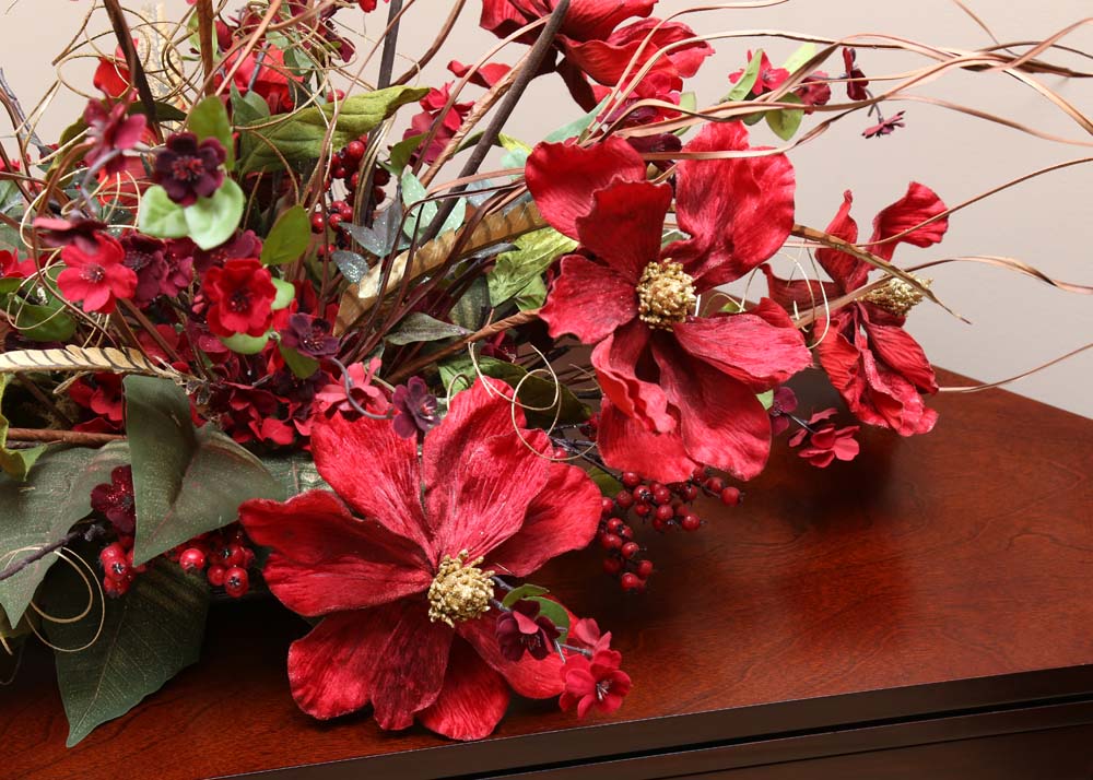 Holiday Faux Floral Arrangement