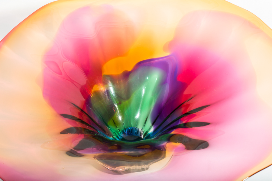 Flared Art Glass Bowl