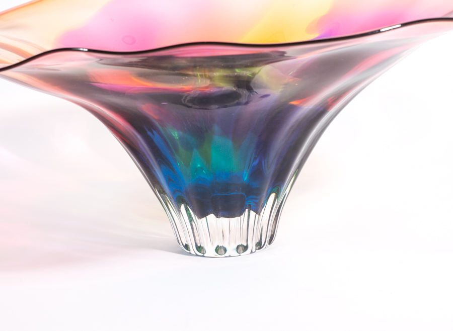 Flared Art Glass Bowl