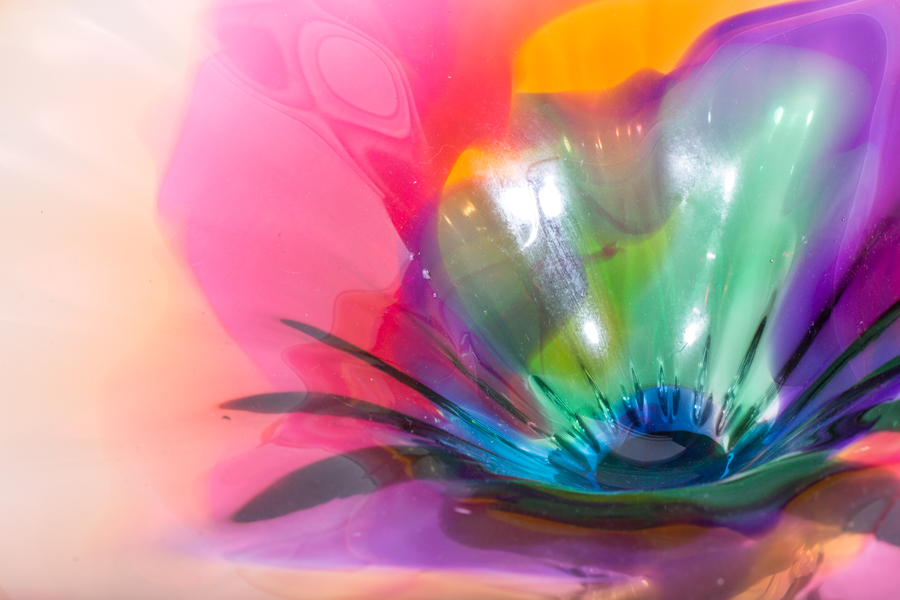 Flared Art Glass Bowl