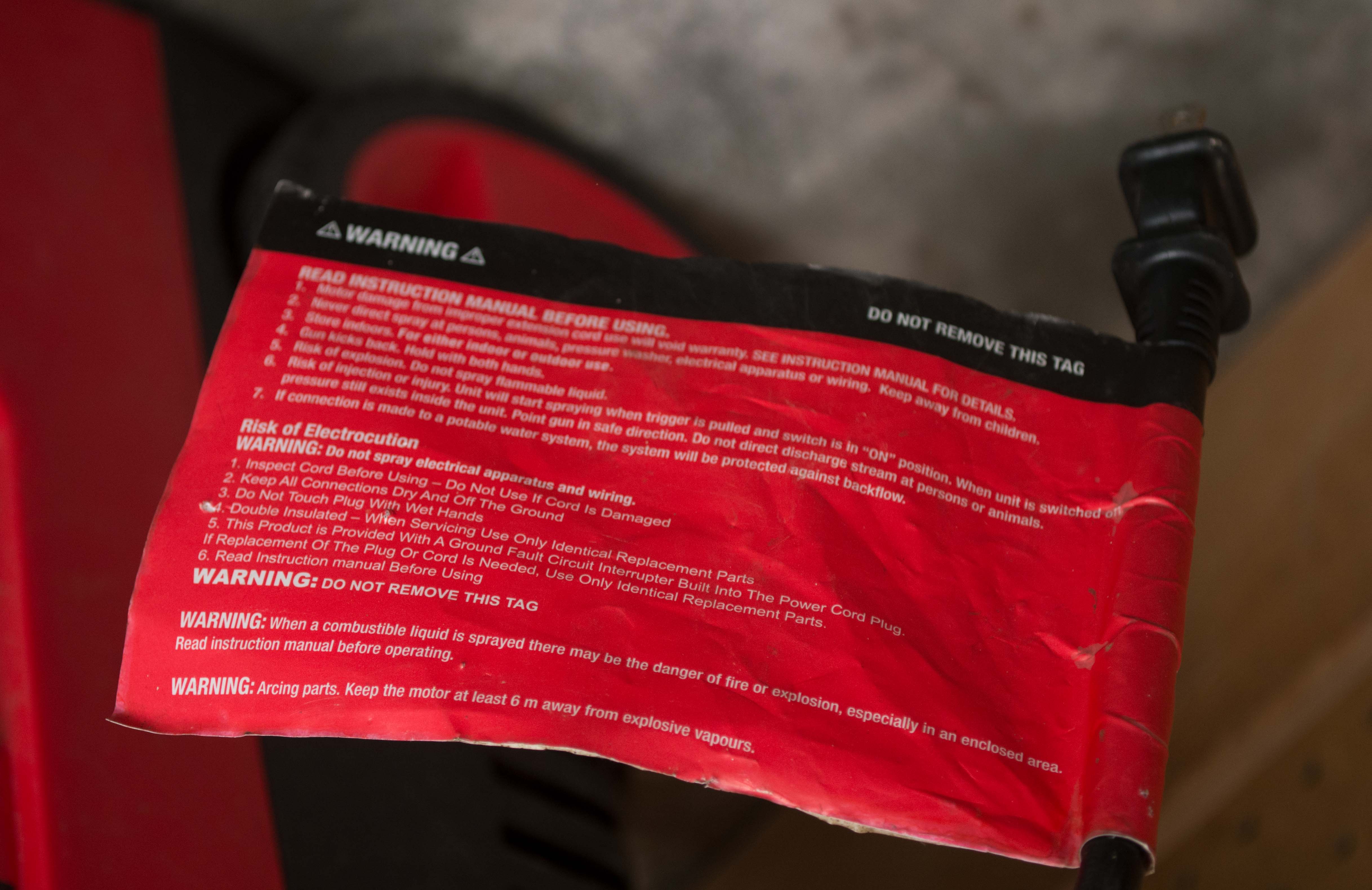 Clean Force 1800 PSI Power Washer Lavadora