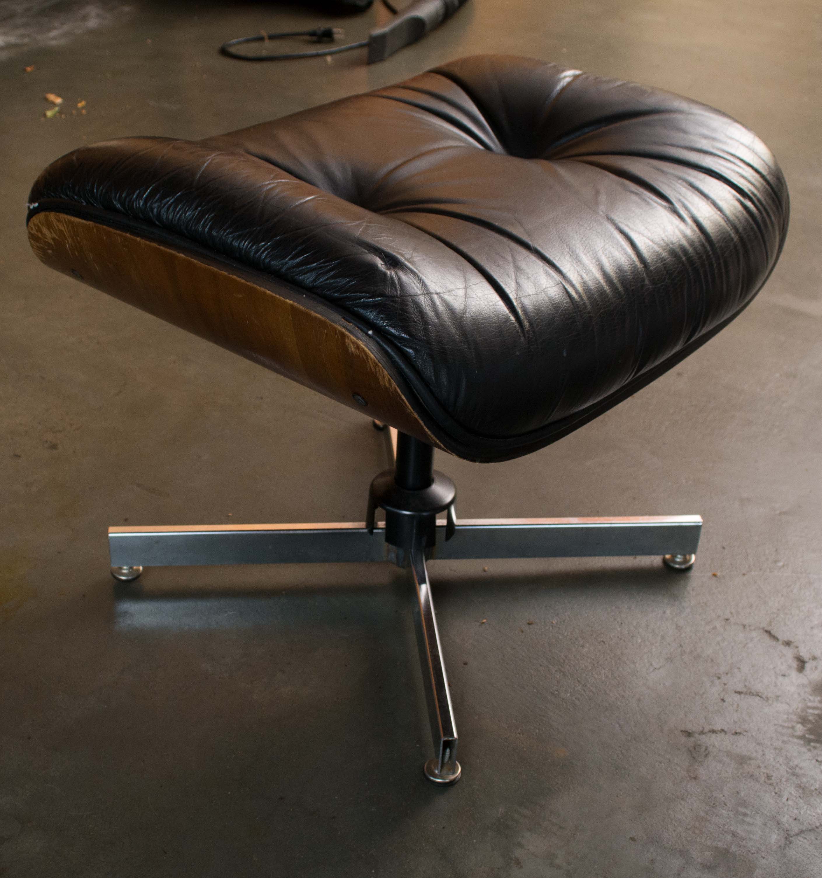 Mid Century Modern Eames Style Chair with Ottoman