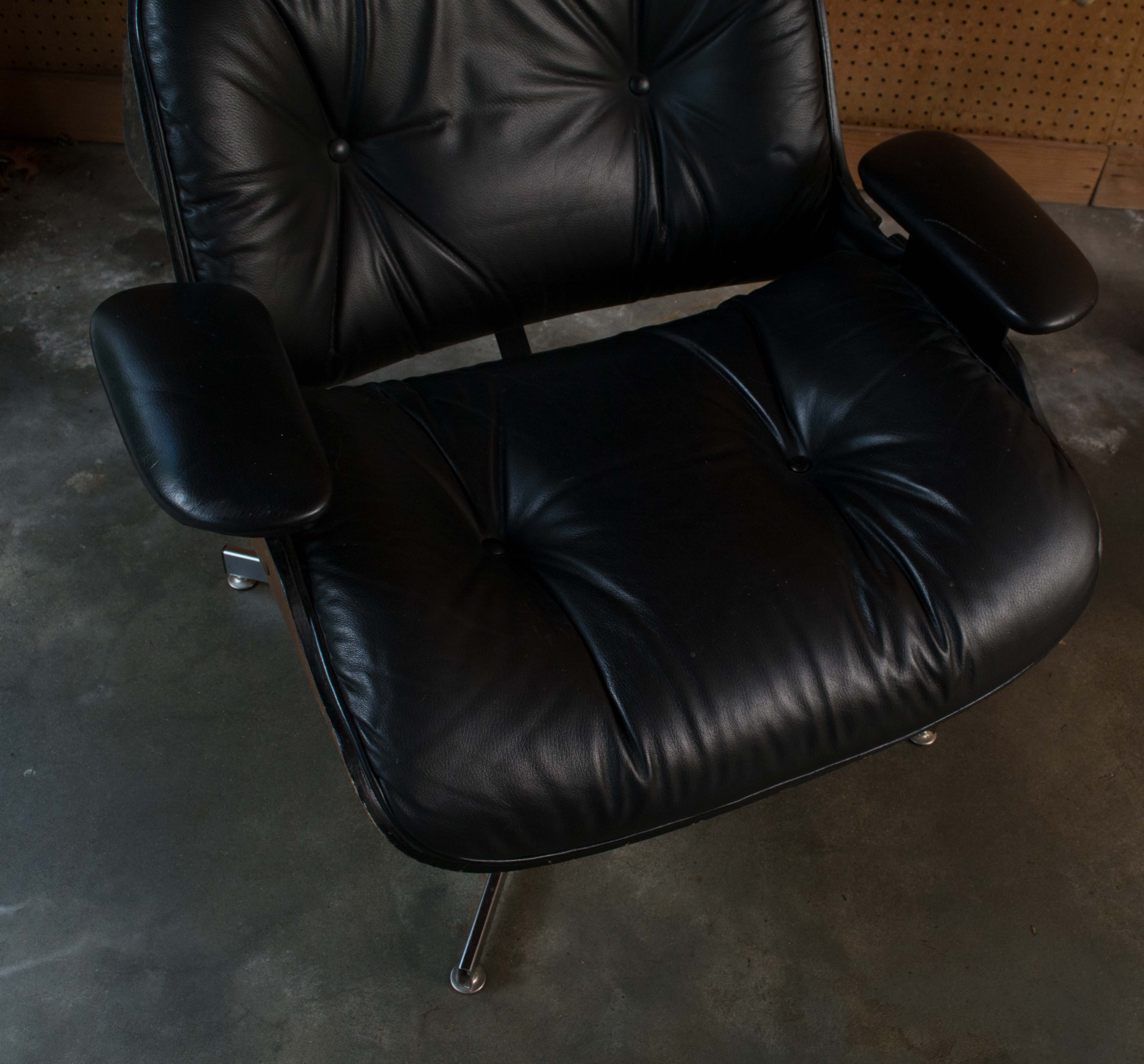Mid Century Modern Eames Style Chair with Ottoman