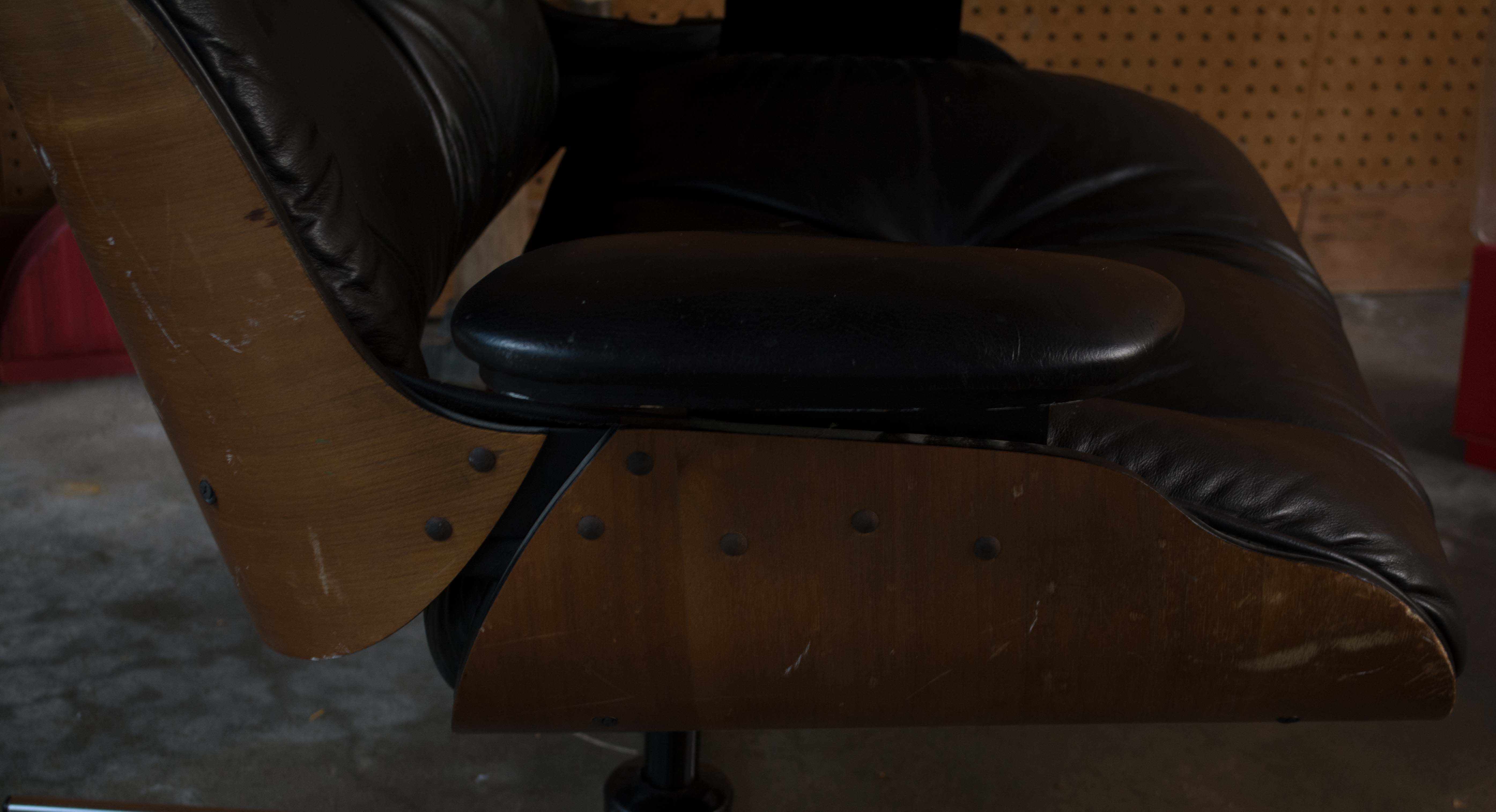 Mid Century Modern Eames Style Chair with Ottoman