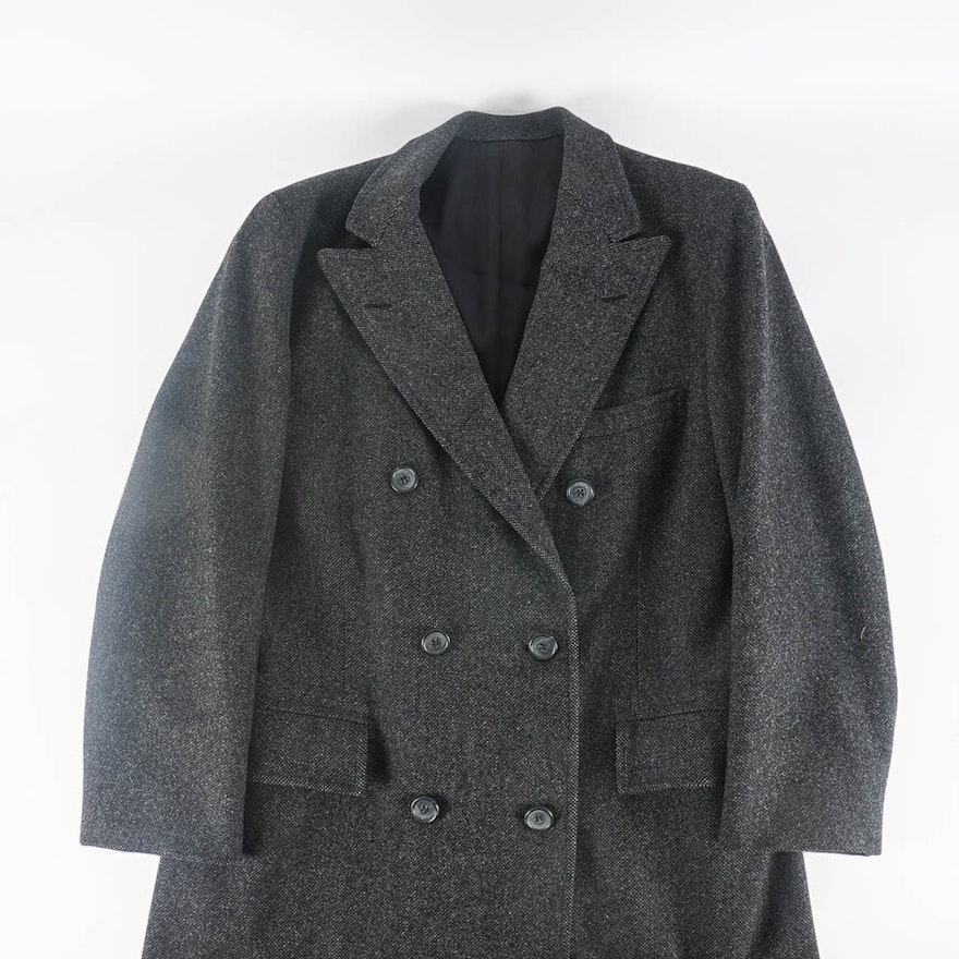 Men's Double-Breasted Wool Overcoat