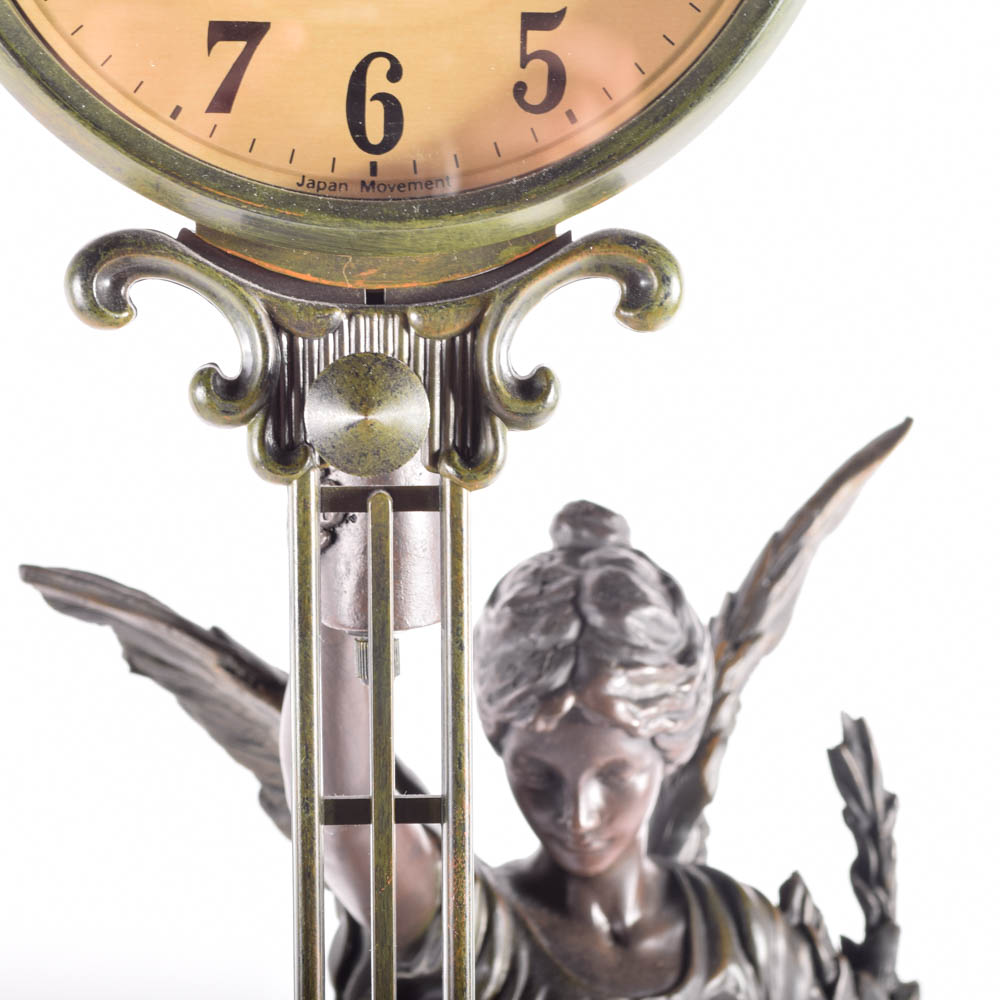 Reproduction Crosa Victorian Style Swinging Pendulum Clock