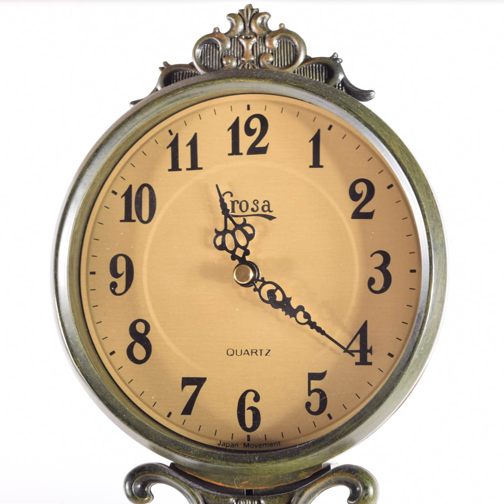 Reproduction Crosa Victorian Style Swinging Pendulum Clock