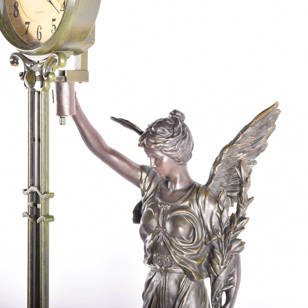 Reproduction Crosa Victorian Style Swinging Pendulum Clock