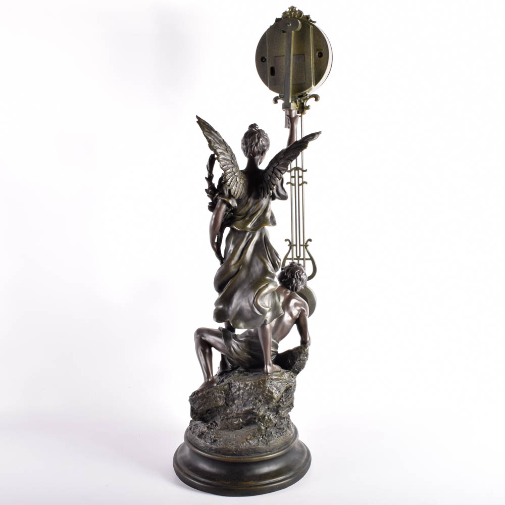 Reproduction Crosa Victorian Style Swinging Pendulum Clock