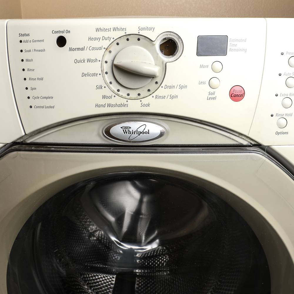 White Whirlpool Duet HT Washer