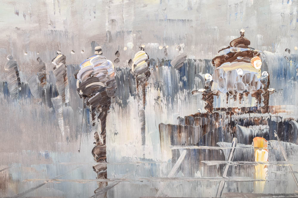 R. Saimon Oil on Canvas Painting