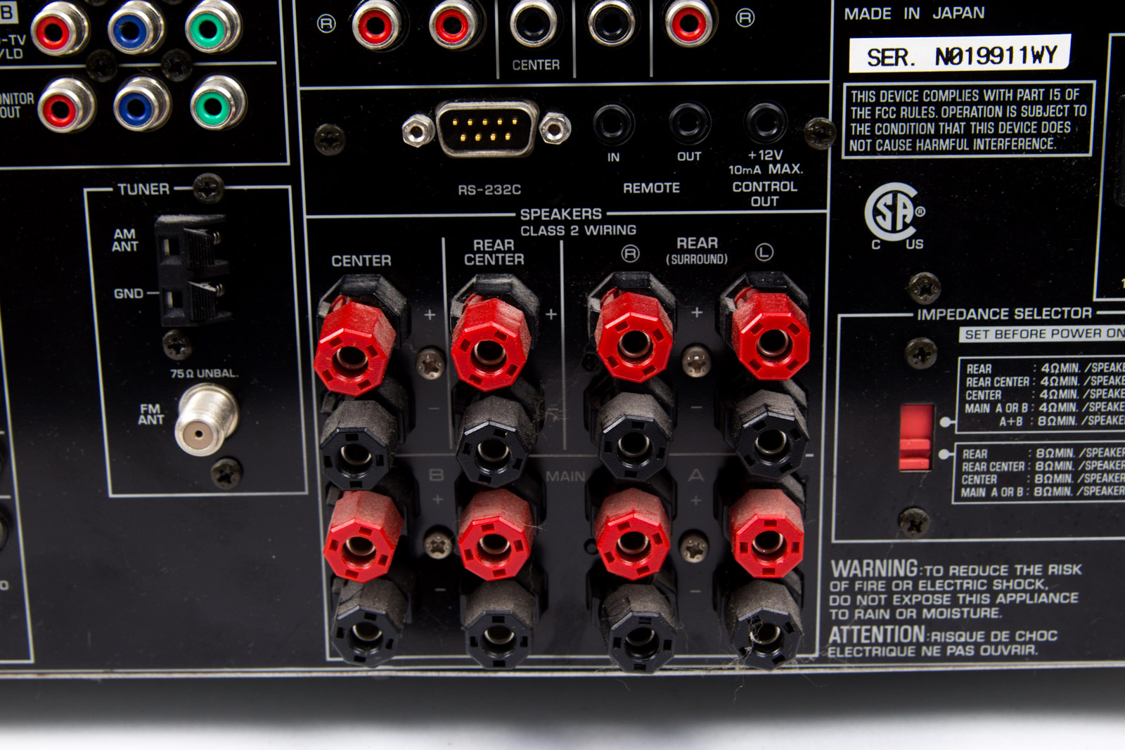 Yamaha Natural Sound AV Receiver RX-V3200