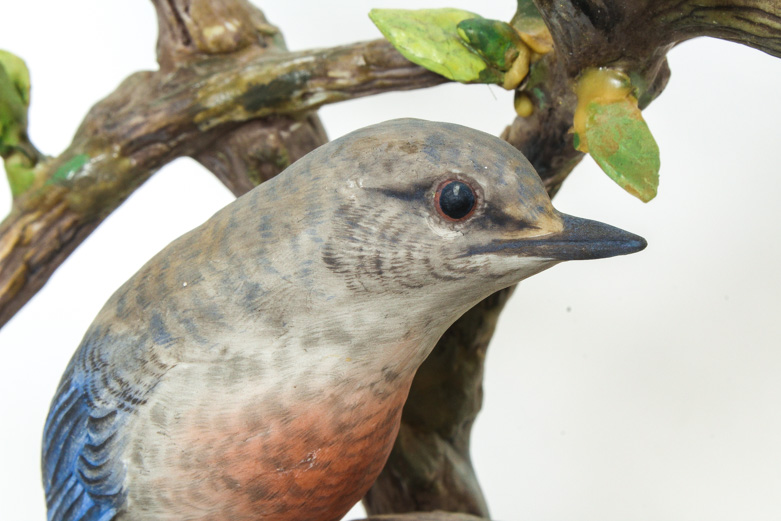 Vintage Boehm Limited Edition" Western Bluebirds" Porcelain Sculpture