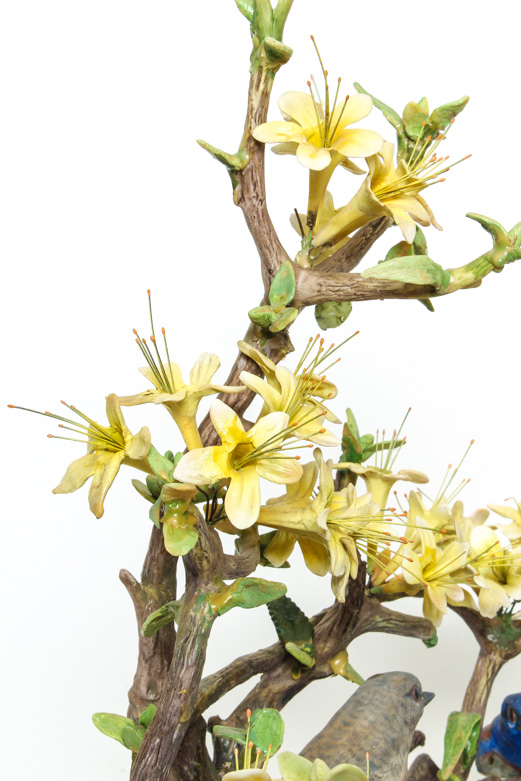 Vintage Boehm Limited Edition" Western Bluebirds" Porcelain Sculpture