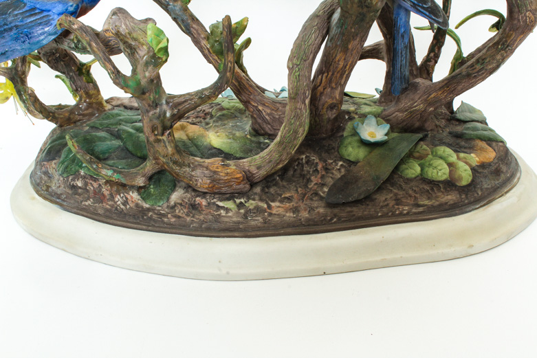 Vintage Boehm Limited Edition" Western Bluebirds" Porcelain Sculpture