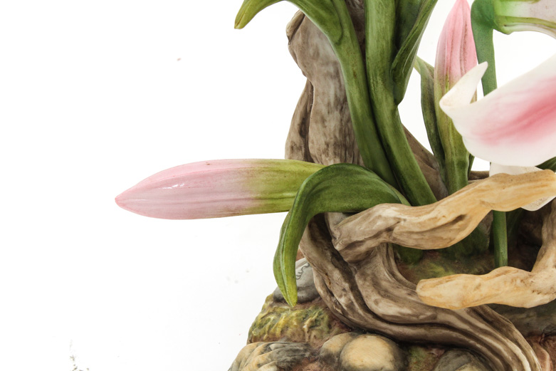Boehm Limited Edition Porcelain Sculpture "Rubrum Lillies"