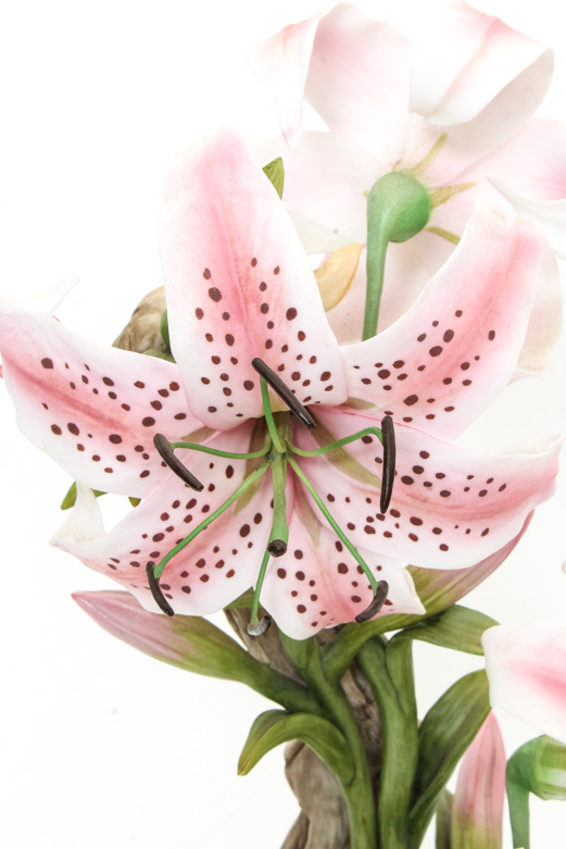 Boehm Limited Edition Porcelain Sculpture "Rubrum Lillies"