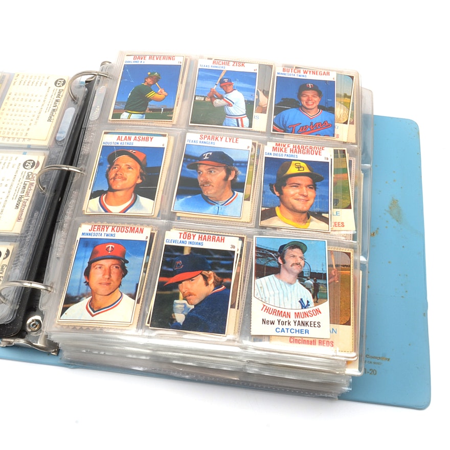 Binder Filled With Topps, Kellogg's and Hostess Baseball Cards