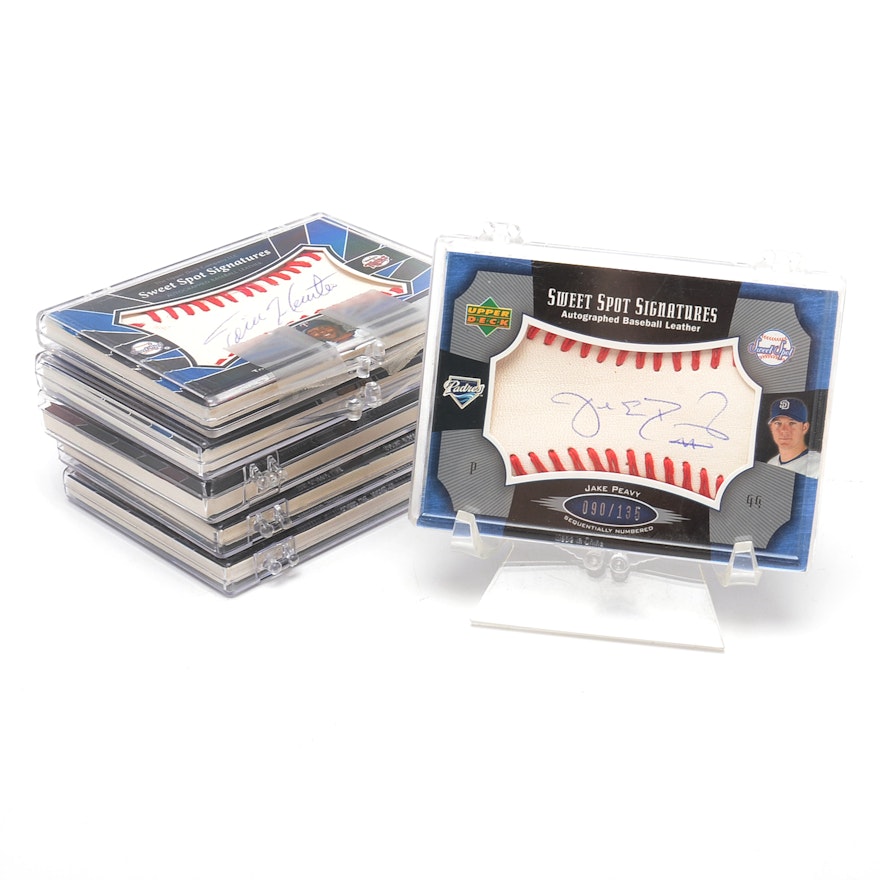 Six Sweet Spots Signatures" Upper Deck Autographed Baseball Cards