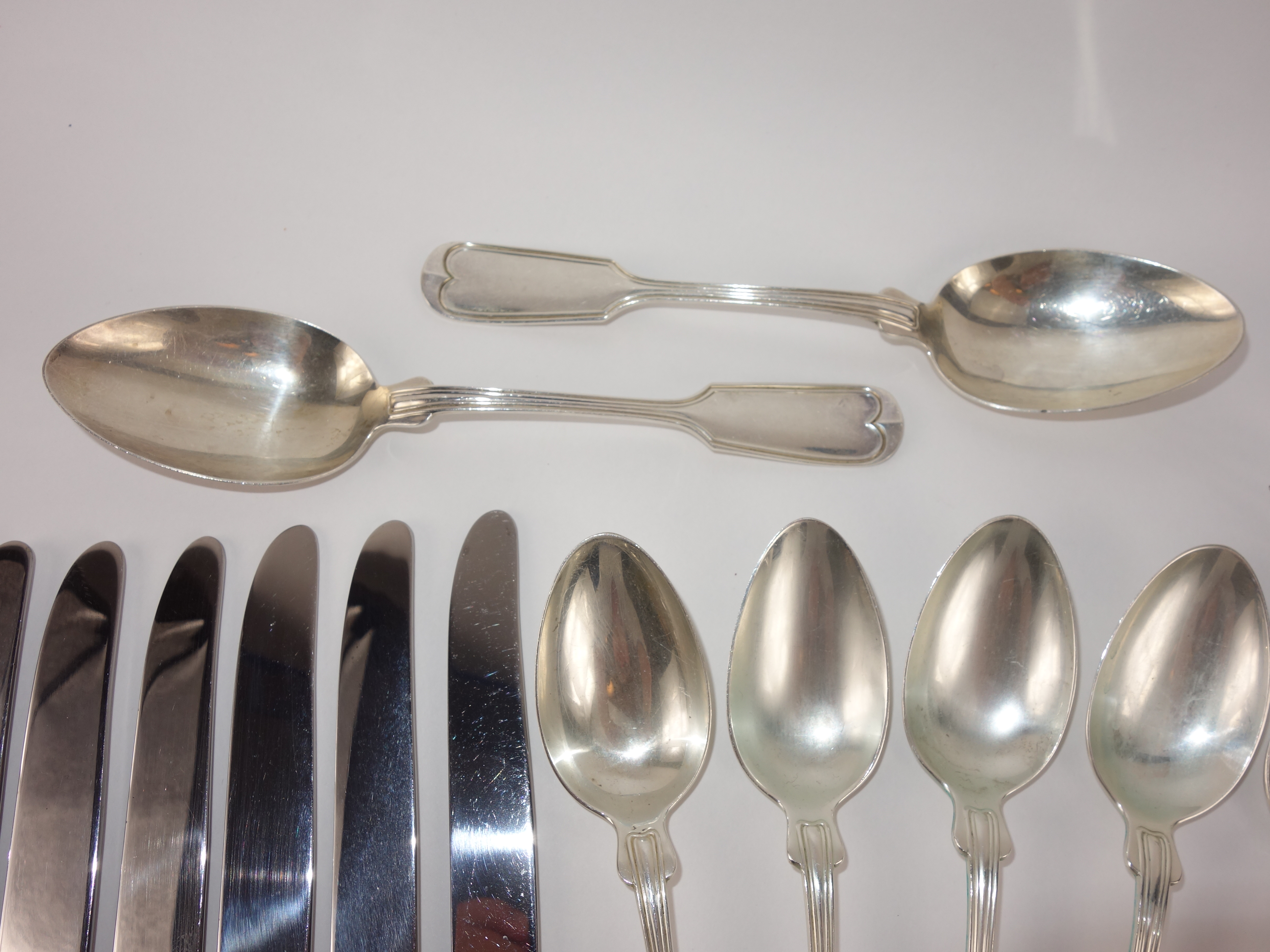Frank Smith Silver Co. Sterling Silver Flatware in the "Fiddle Thread" Pattern