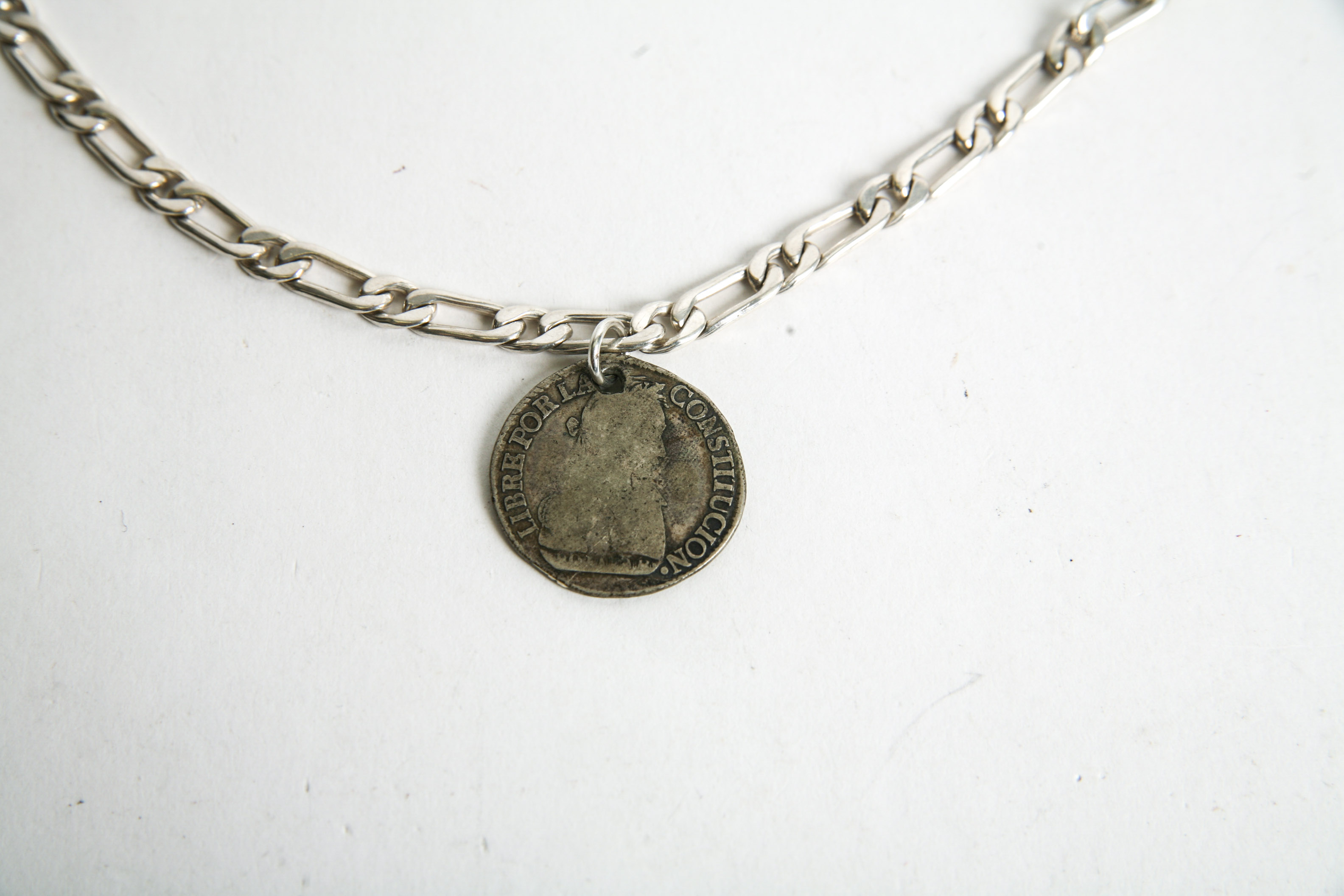 950 Silver Coin Pendant Bracelets