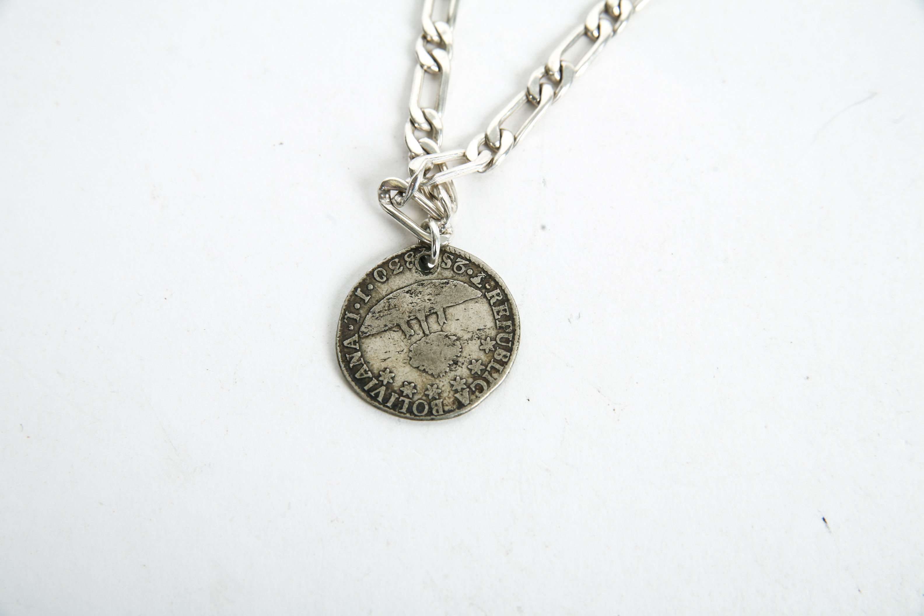 950 Silver Coin Pendant Bracelets
