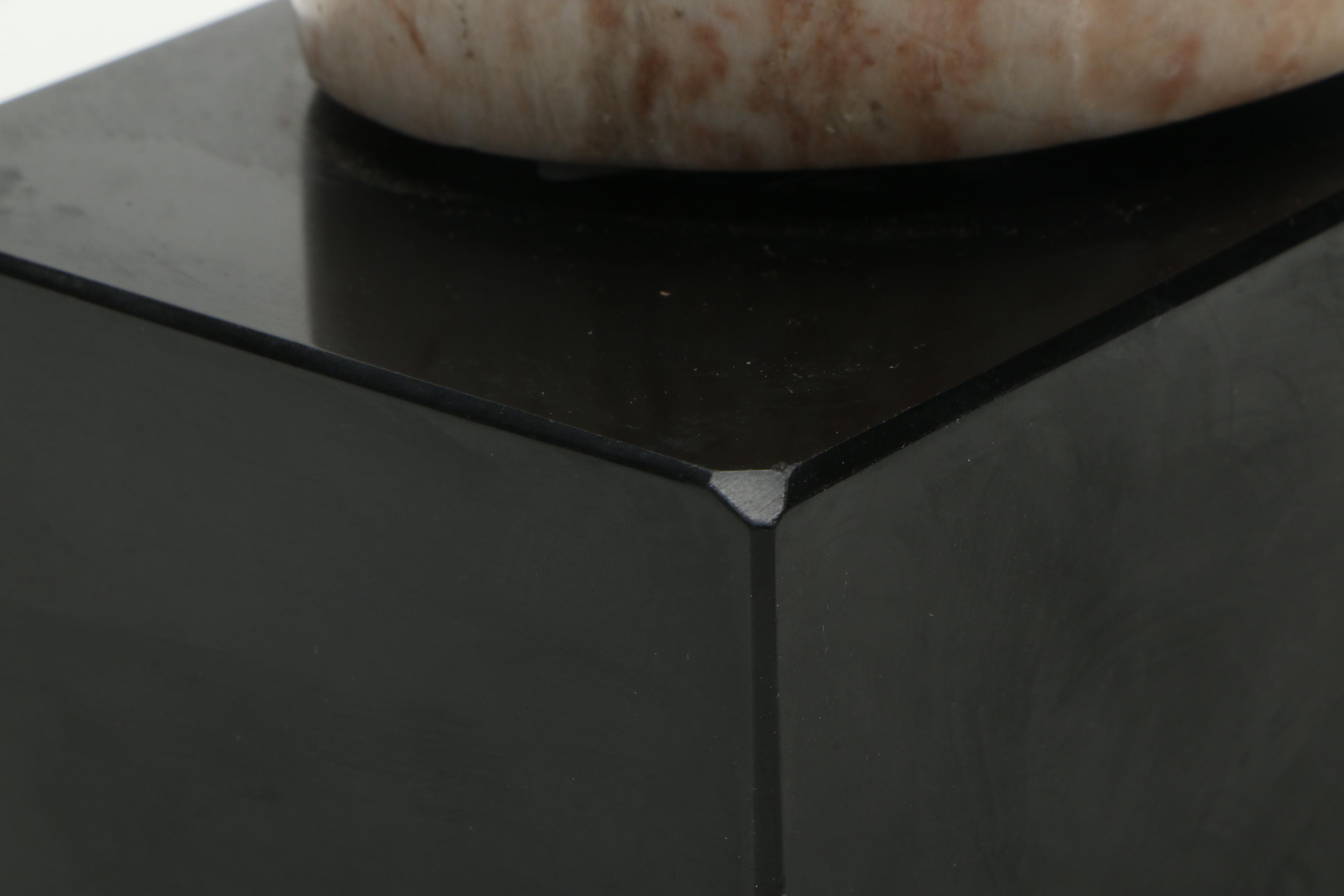 Pink Marble Statue of Abstract Bust