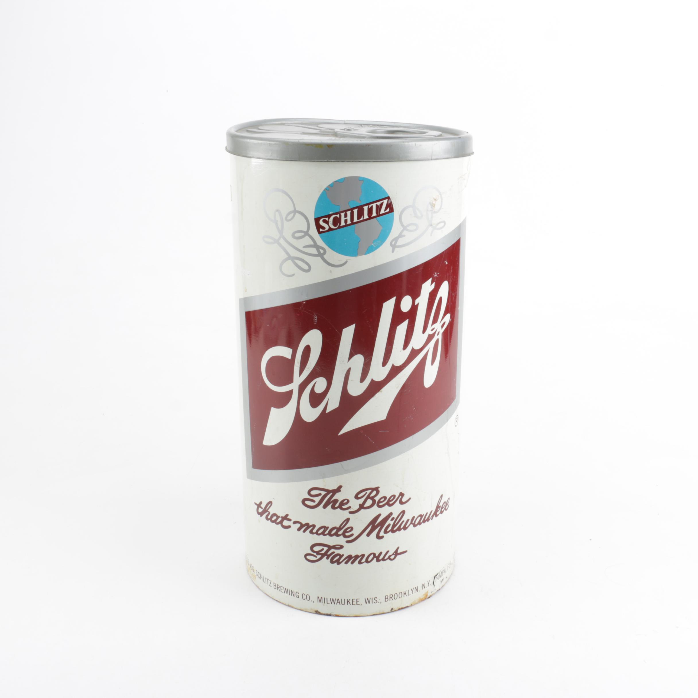 Schlitz Beer Can Ice Bucket Cooler