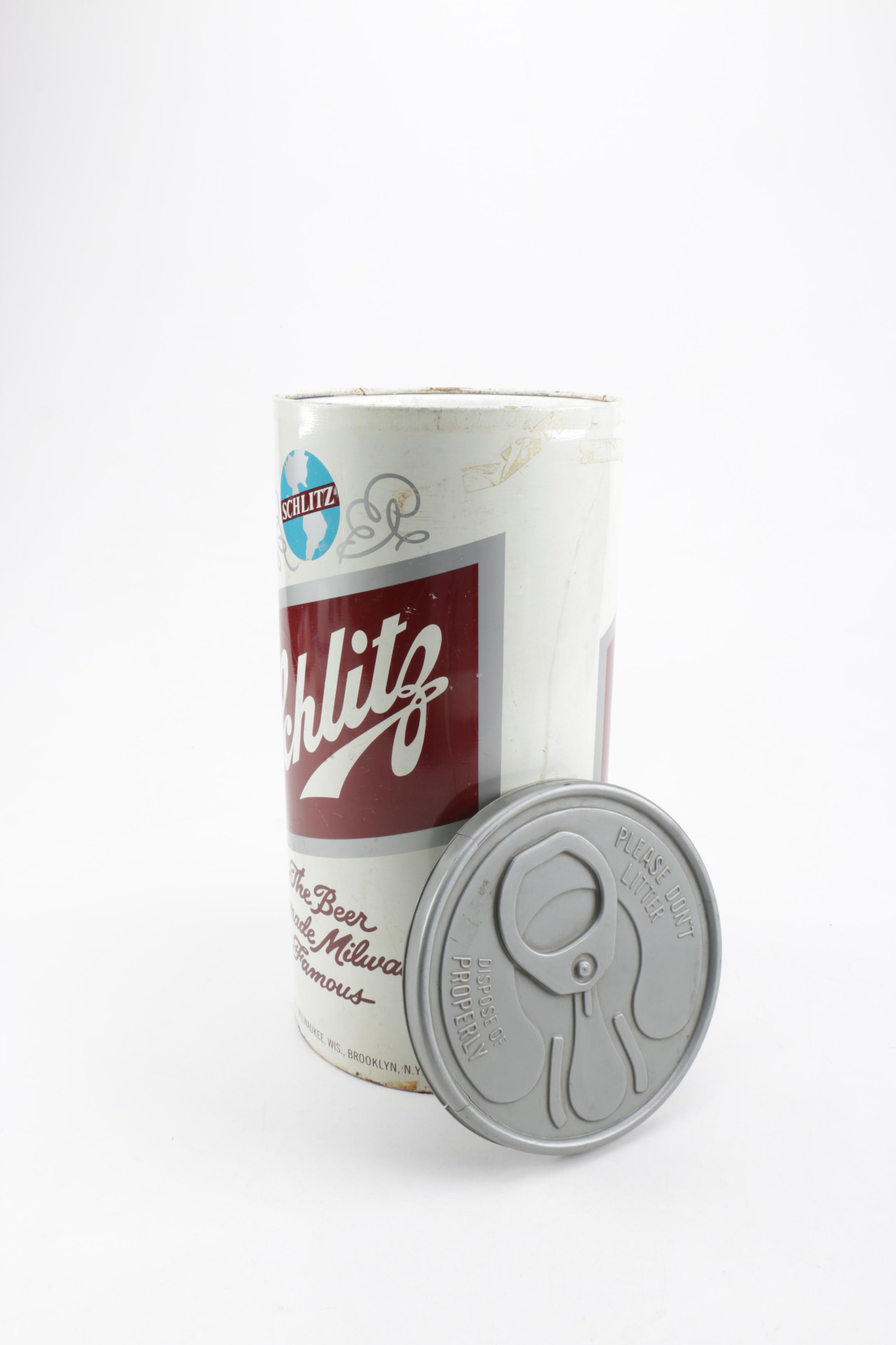 Schlitz Beer Can Ice Bucket Cooler