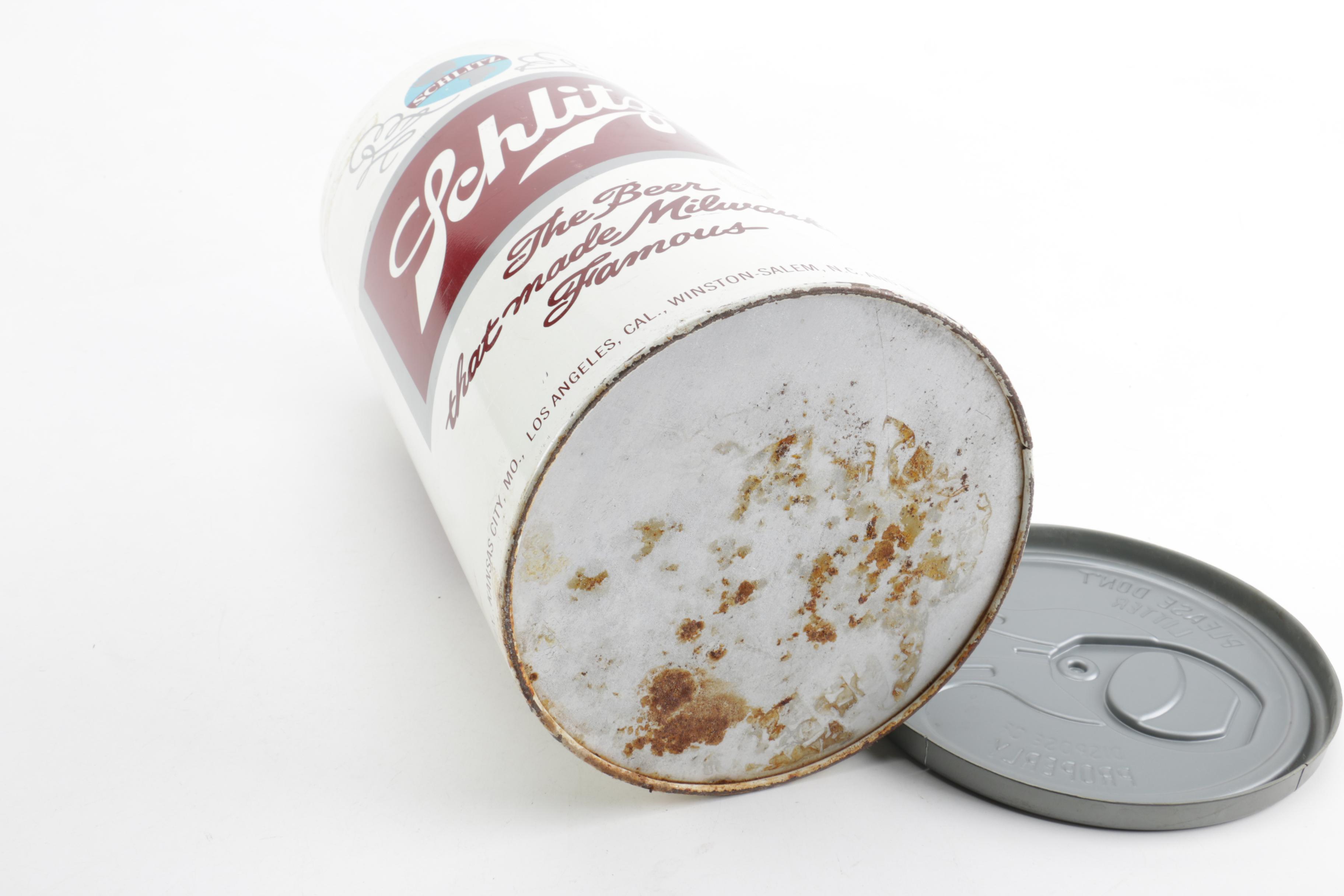 Schlitz Beer Can Ice Bucket Cooler