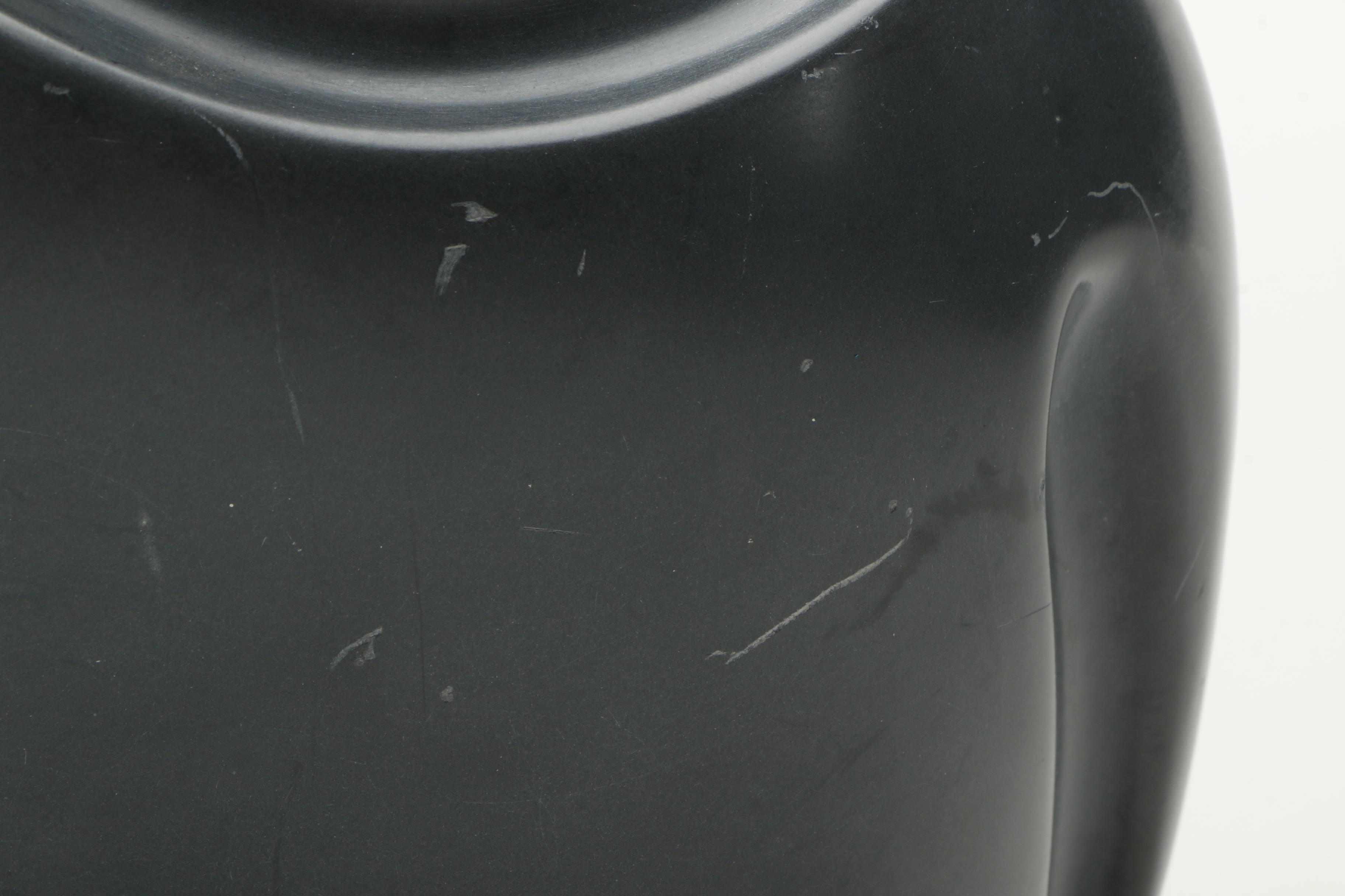 Argillite Sculpture of Abstract Mother and Infant