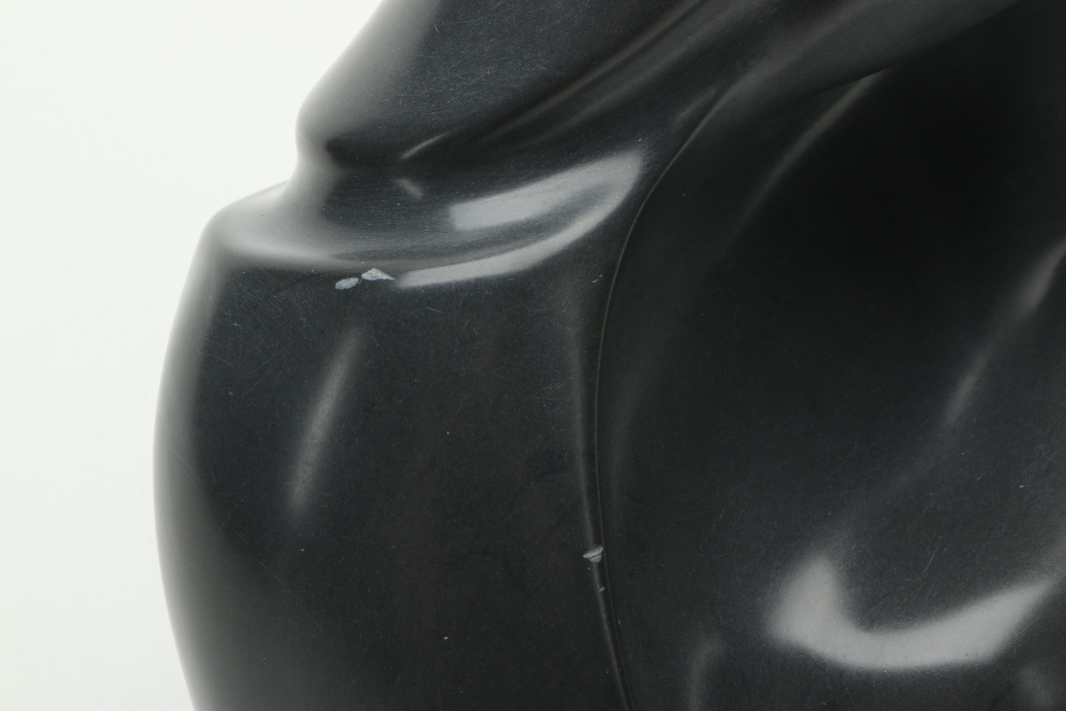 Argillite Sculpture of Abstract Mother and Infant