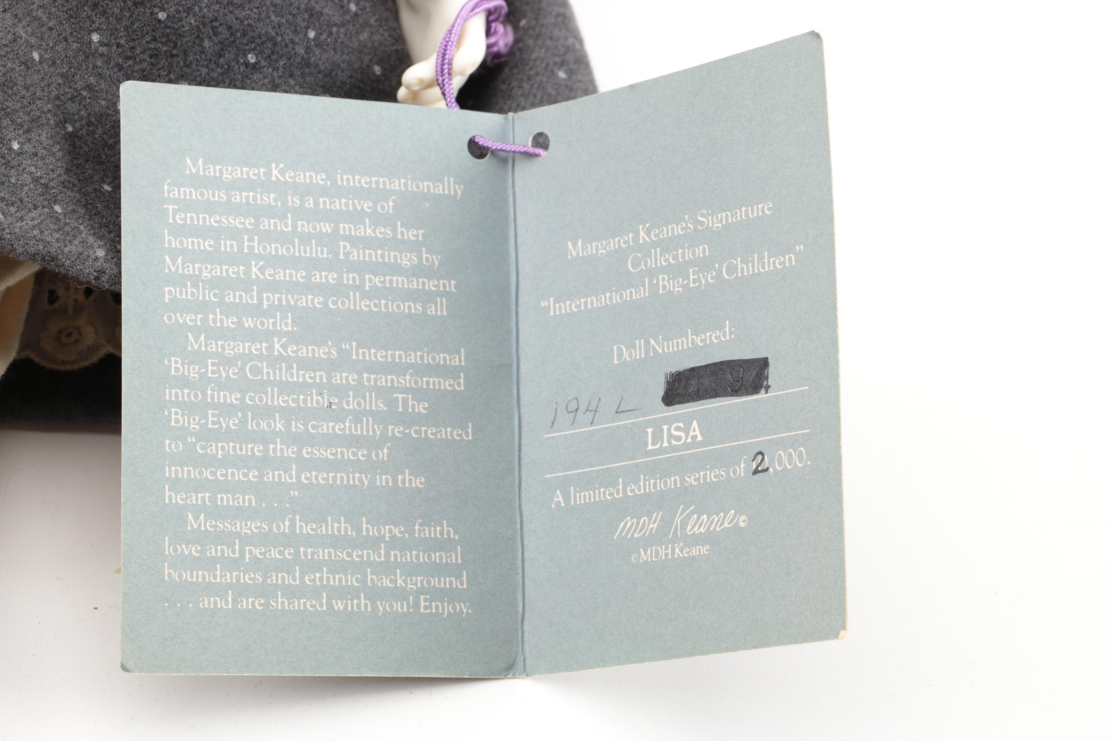 Margaret Keane International Big-Eye Children Collection Doll