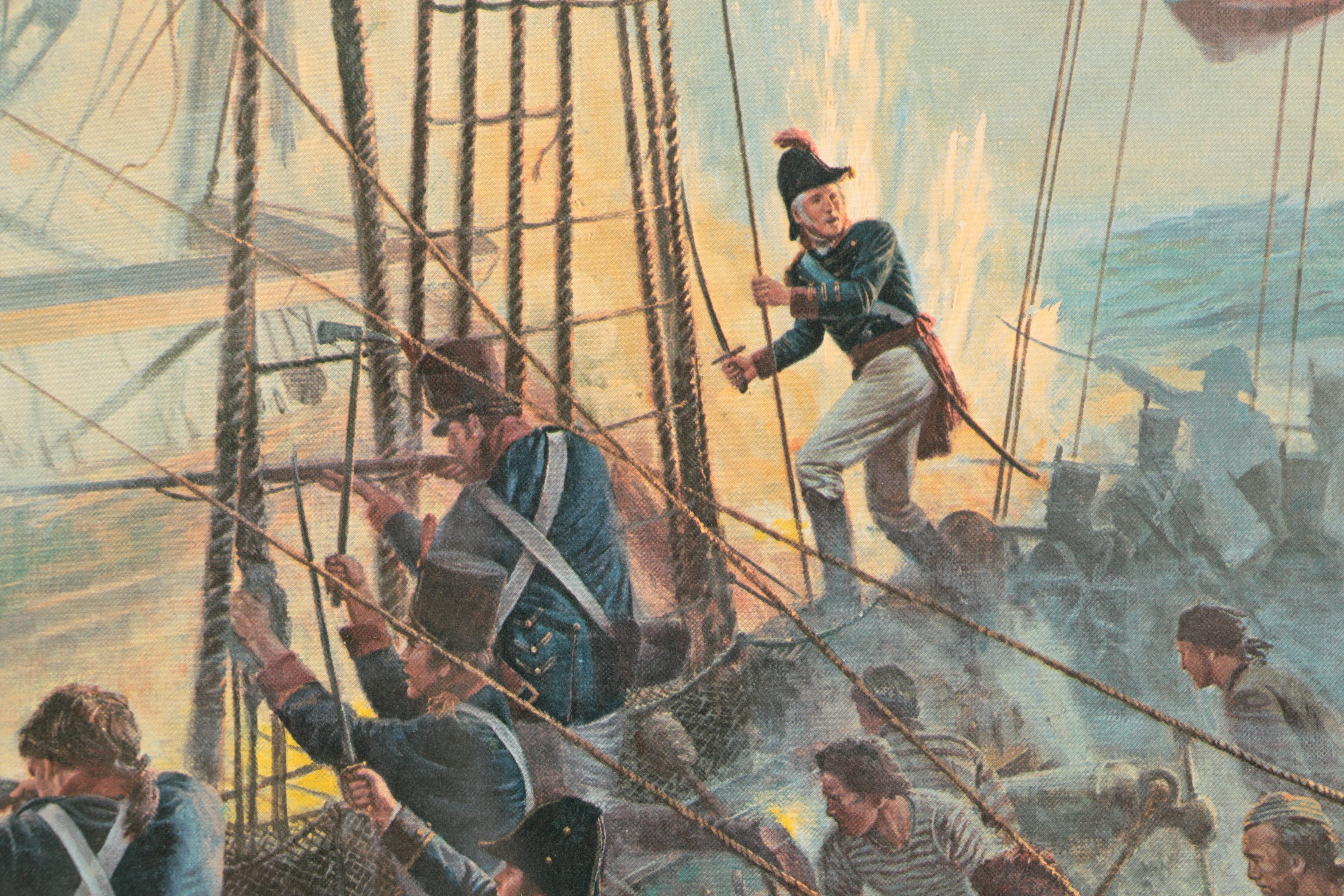 Mort Kunstler Limited Edition Offset Lithograph "Shall I Board Her, Sir?"