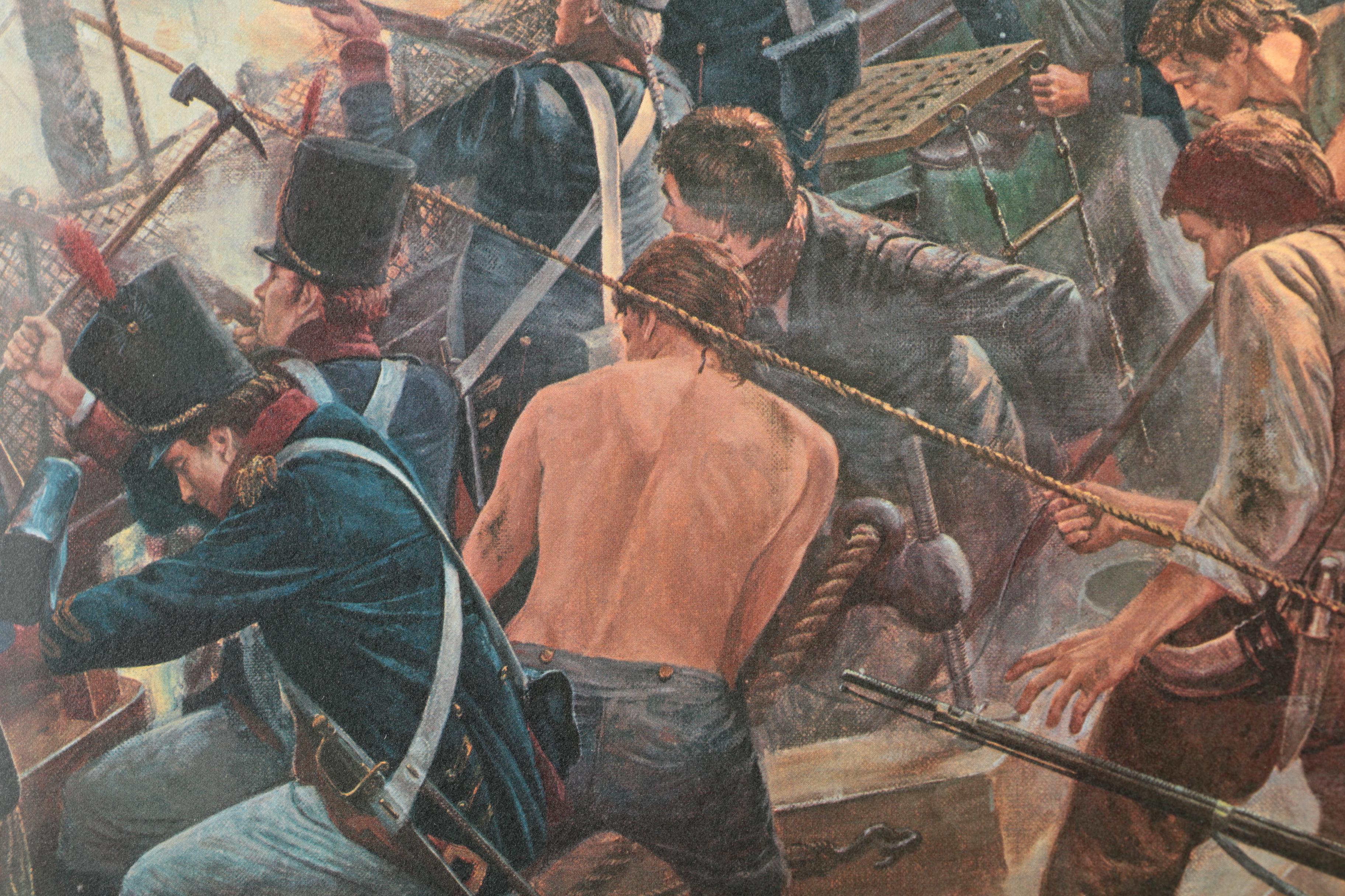 Mort Kunstler Limited Edition Offset Lithograph "Shall I Board Her, Sir?"