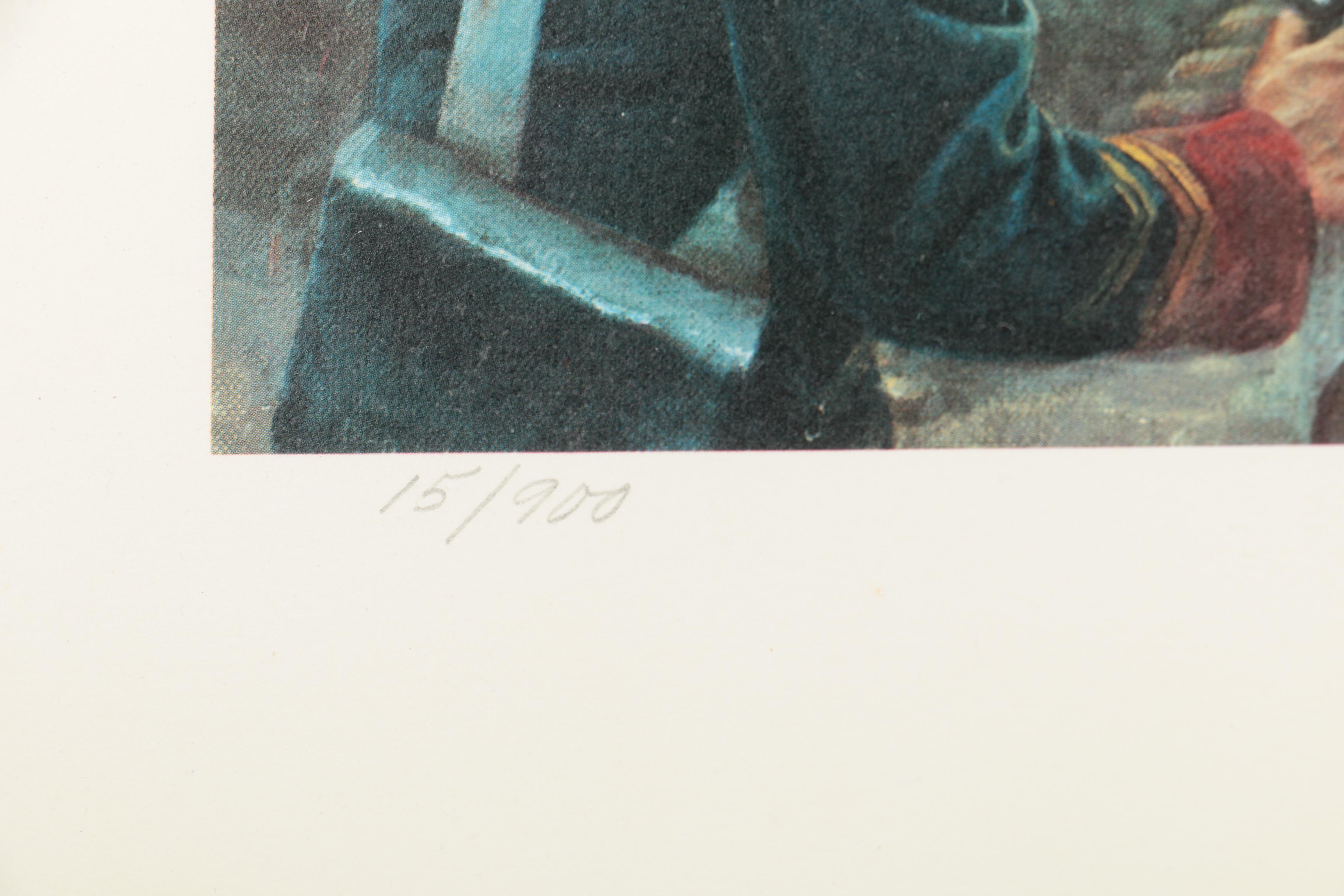 Mort Kunstler Limited Edition Offset Lithograph "Shall I Board Her, Sir?"