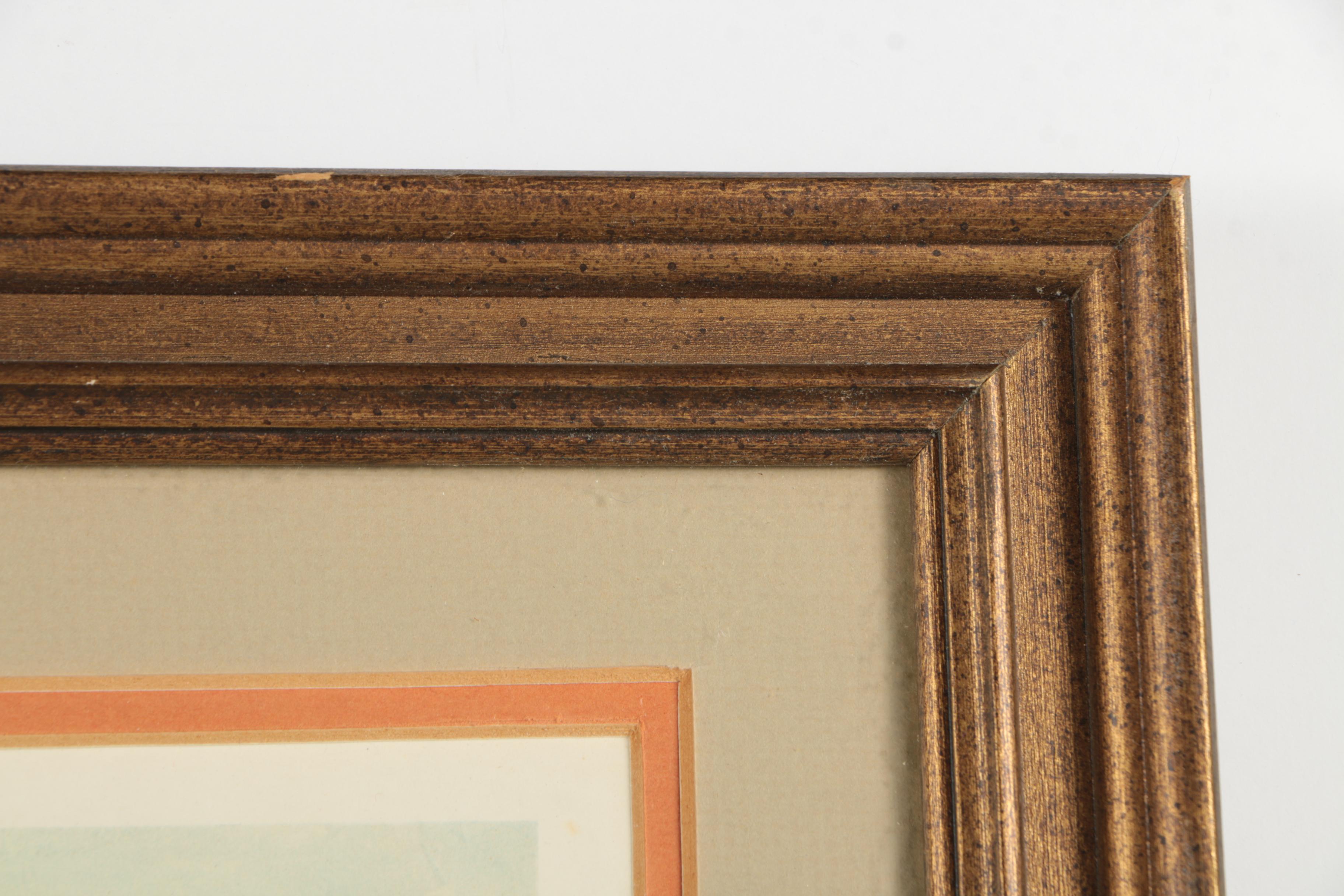 Offset Lithograph After Henri Andrepetit "The Gleam on the River"