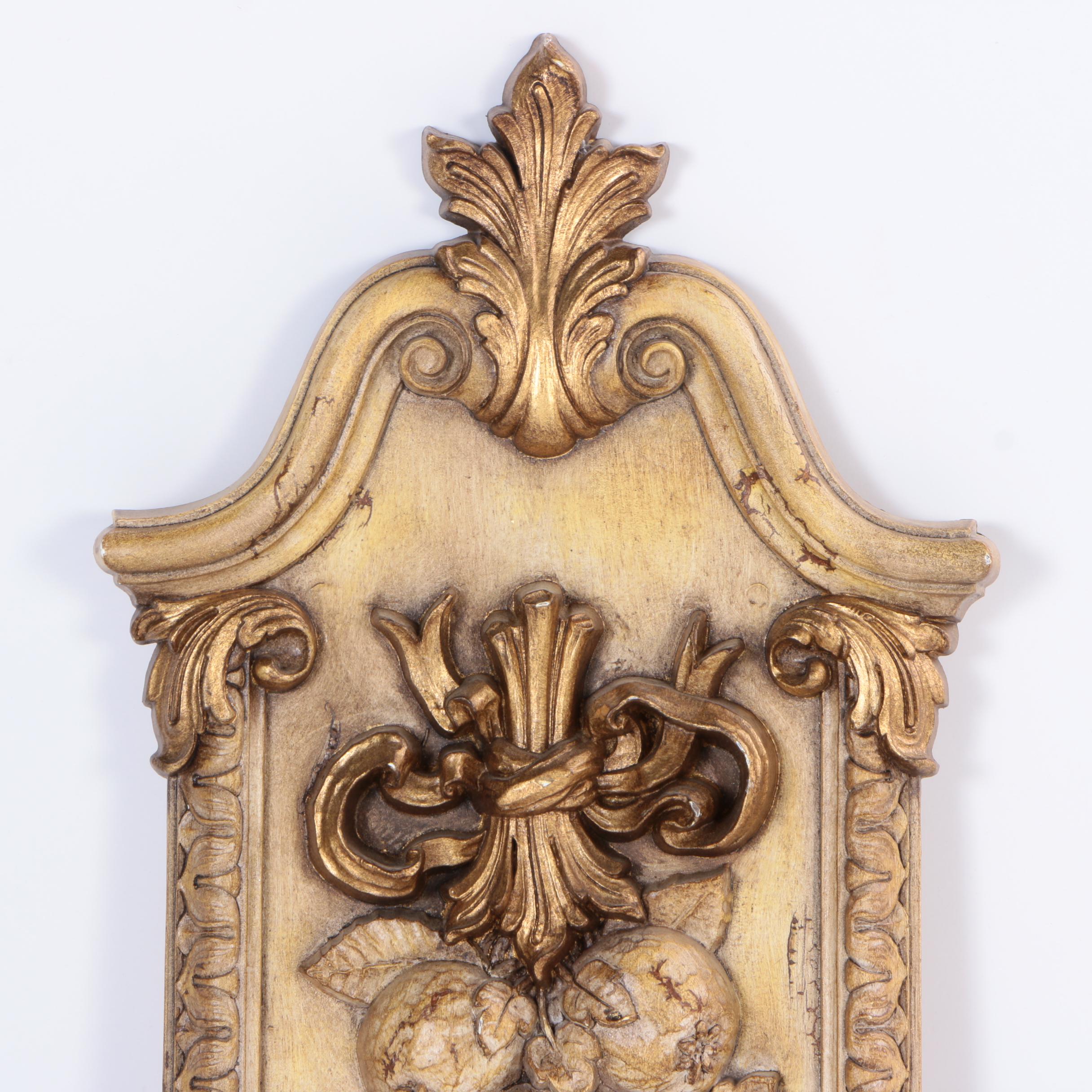 Rococo Style Fruit Inspired Wall Plaque