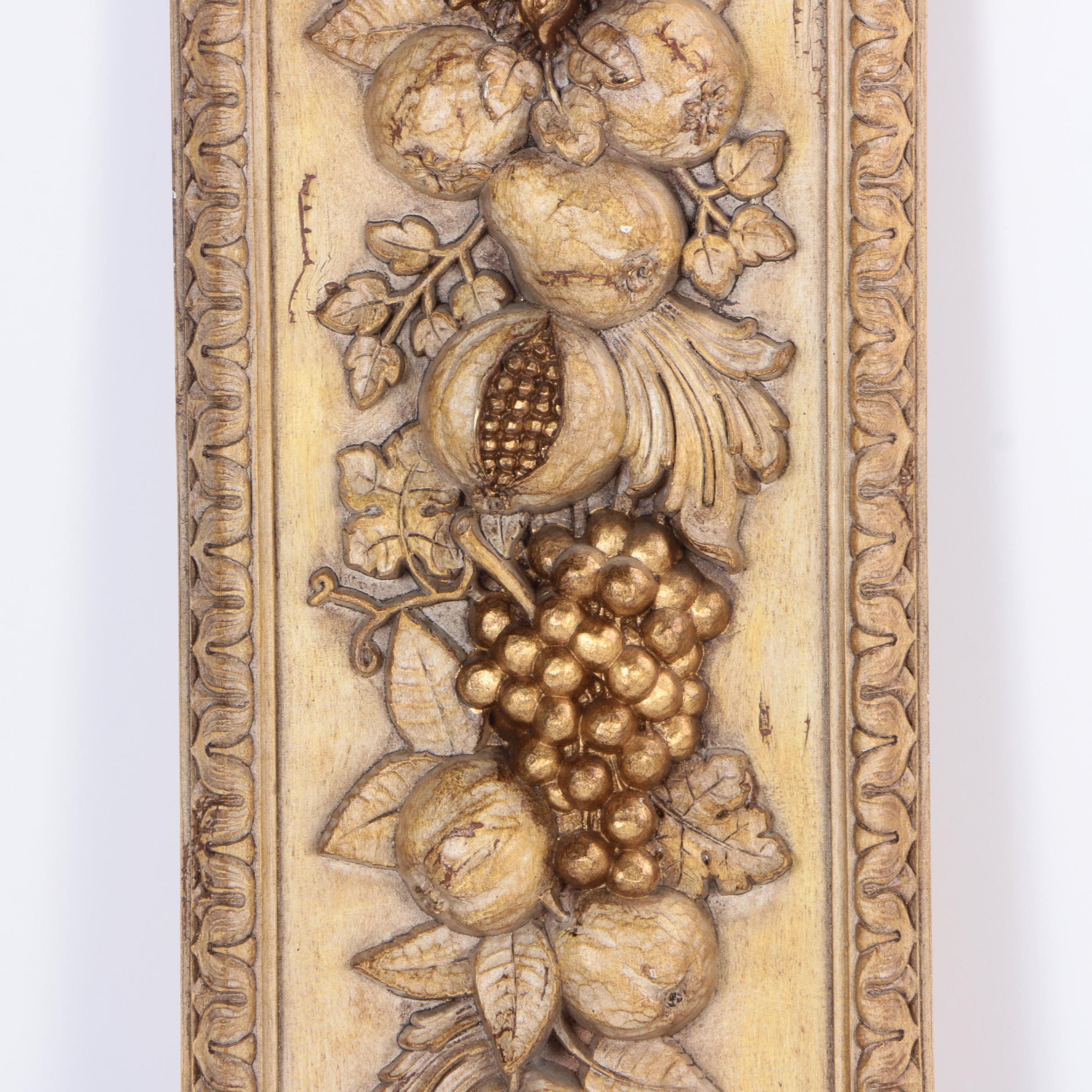 Rococo Style Fruit Inspired Wall Plaque