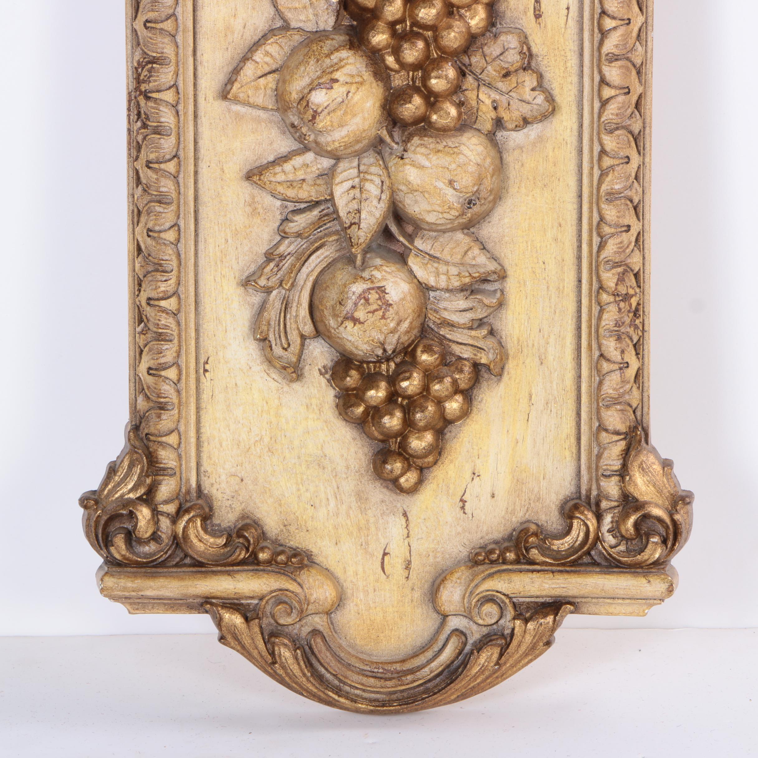 Rococo Style Fruit Inspired Wall Plaque