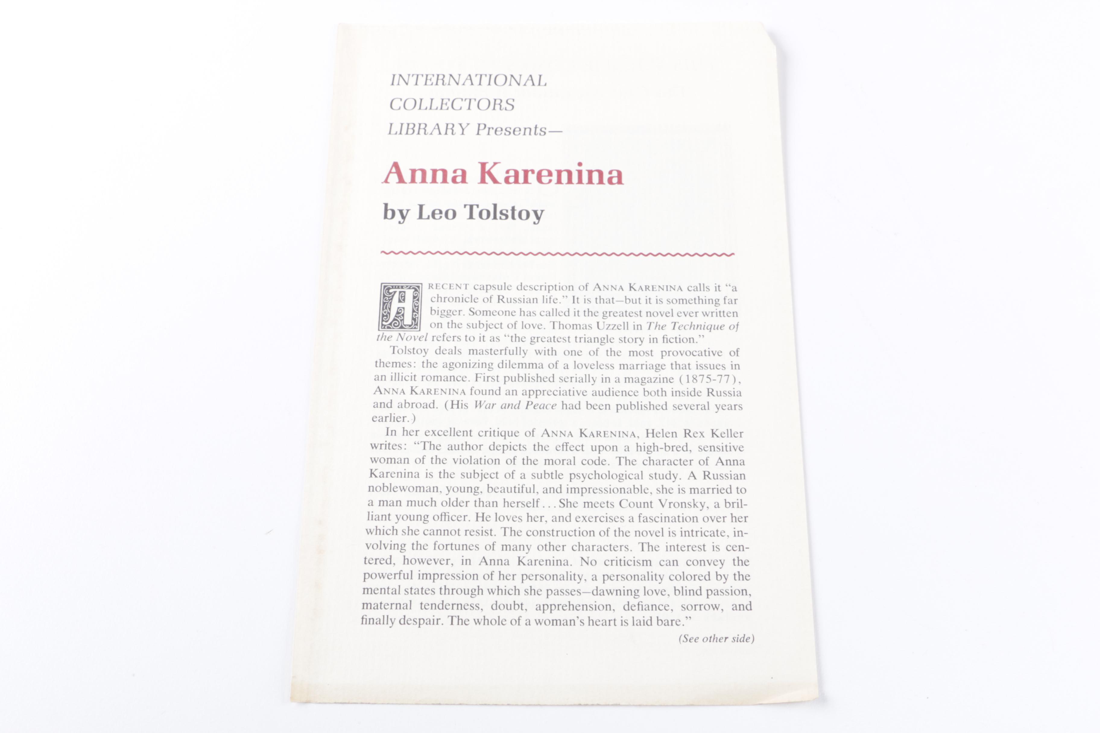 Collection of "International Collectors Library" Hardcover Books