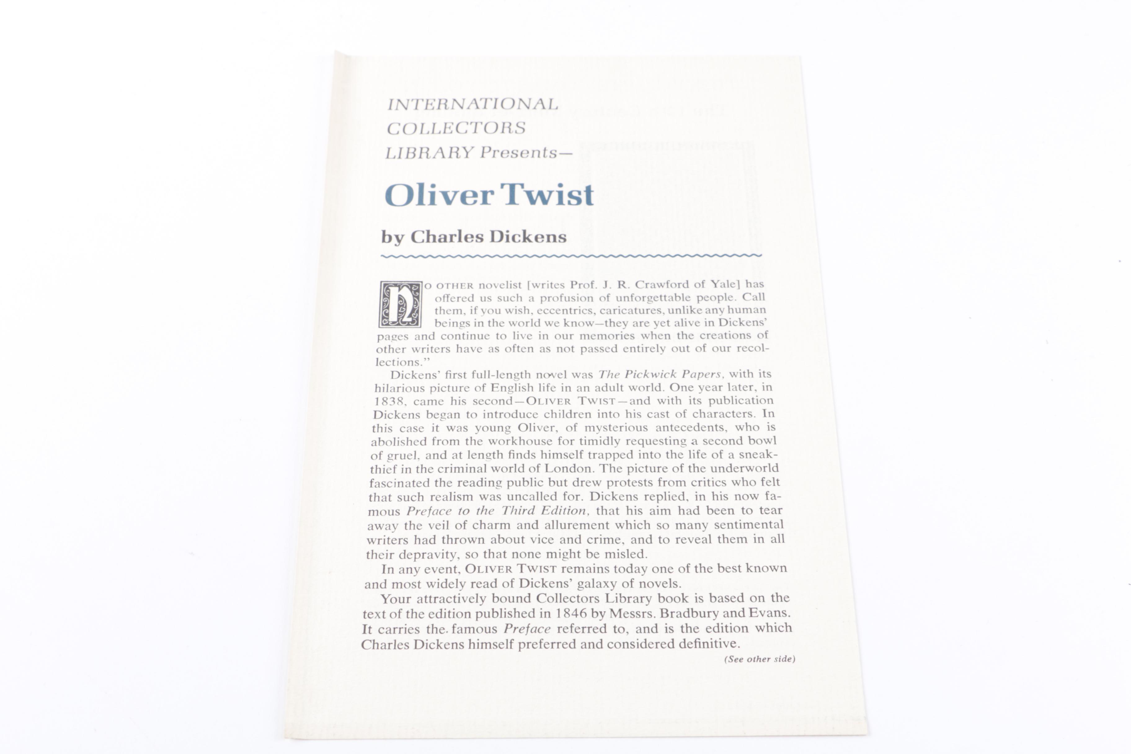 Collection of "International Collectors Library" Hardcover Books