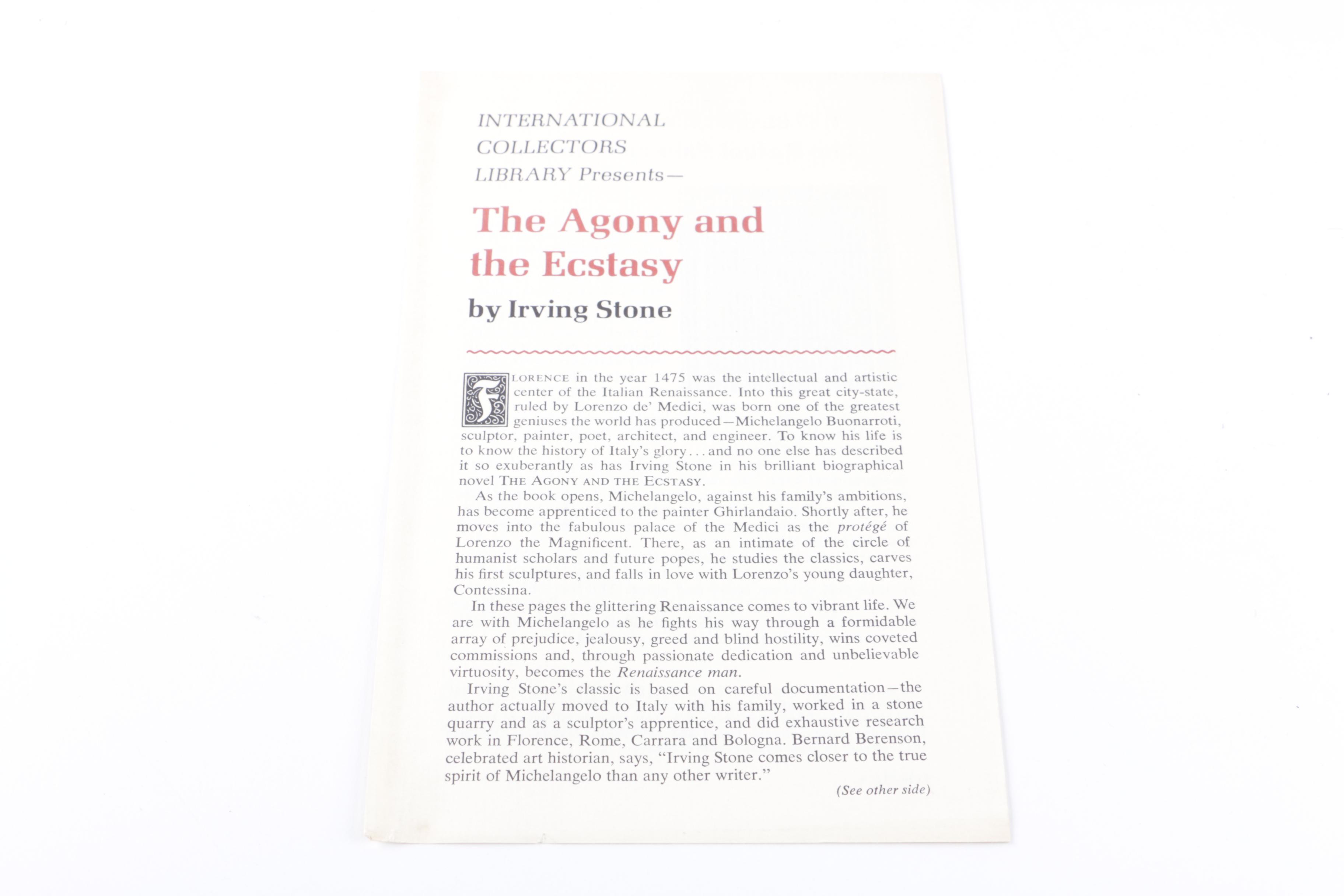 Collection of "International Collectors Library" Hardcover Books