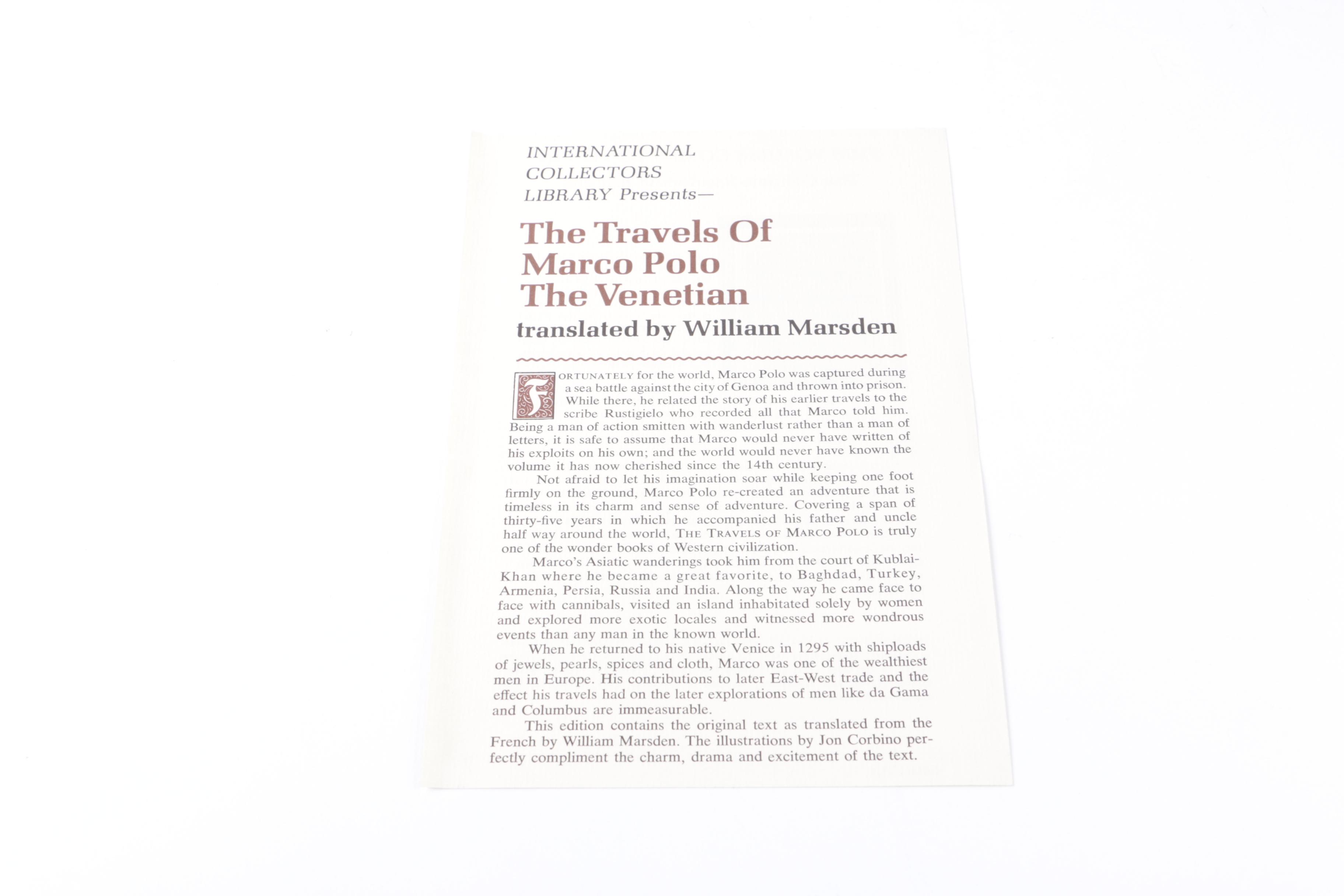 Collection of "International Collectors Library" Hardcover Books