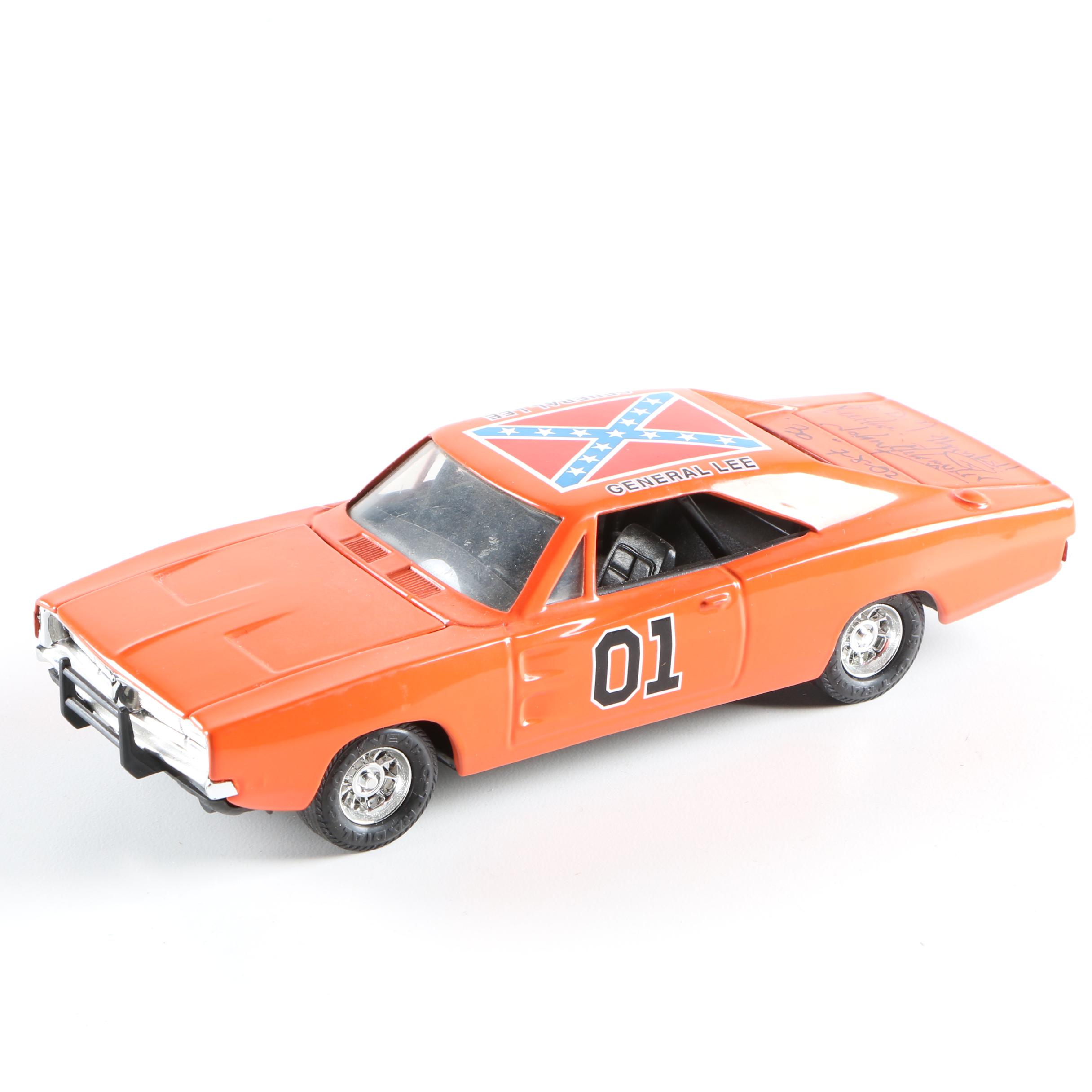 1981 Ertl "The Dukes of Hazzard" General Lee Car Signed by John Schneider