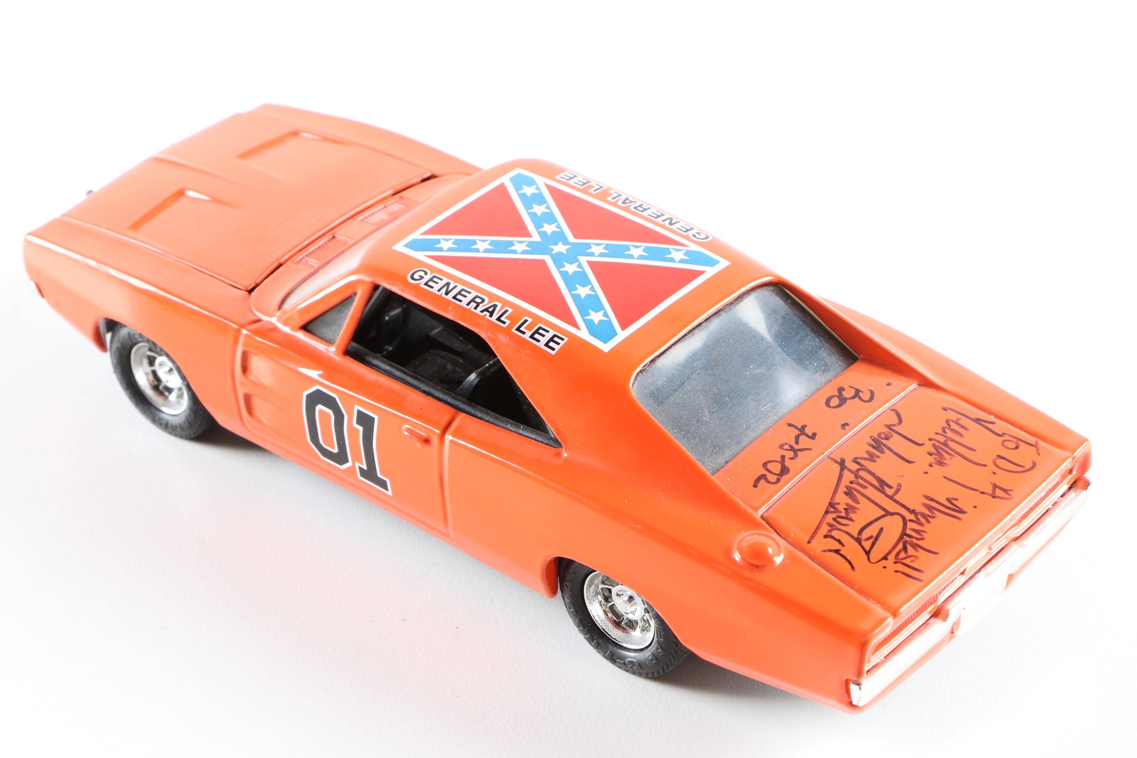 1981 Ertl "The Dukes of Hazzard" General Lee Car Signed by John Schneider